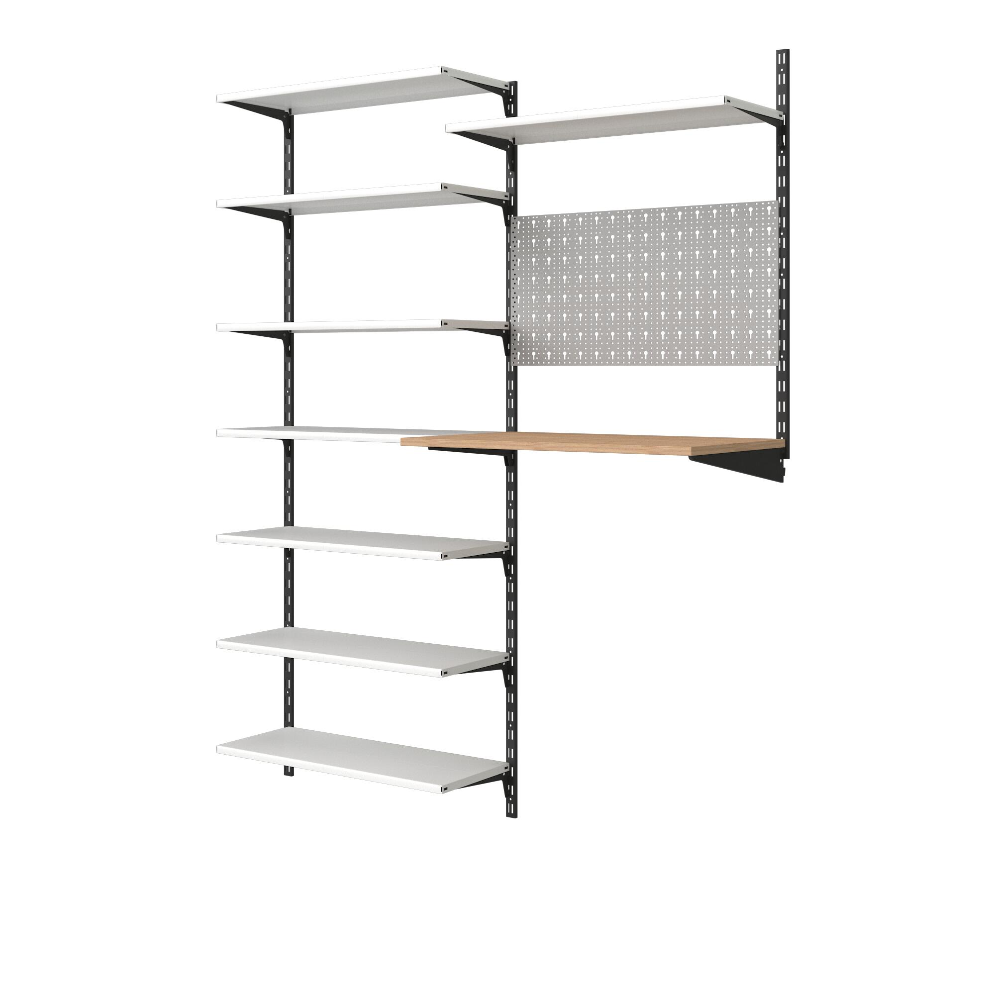 Console simple acier verni, P.30 cm entraxe 50 mm - 3