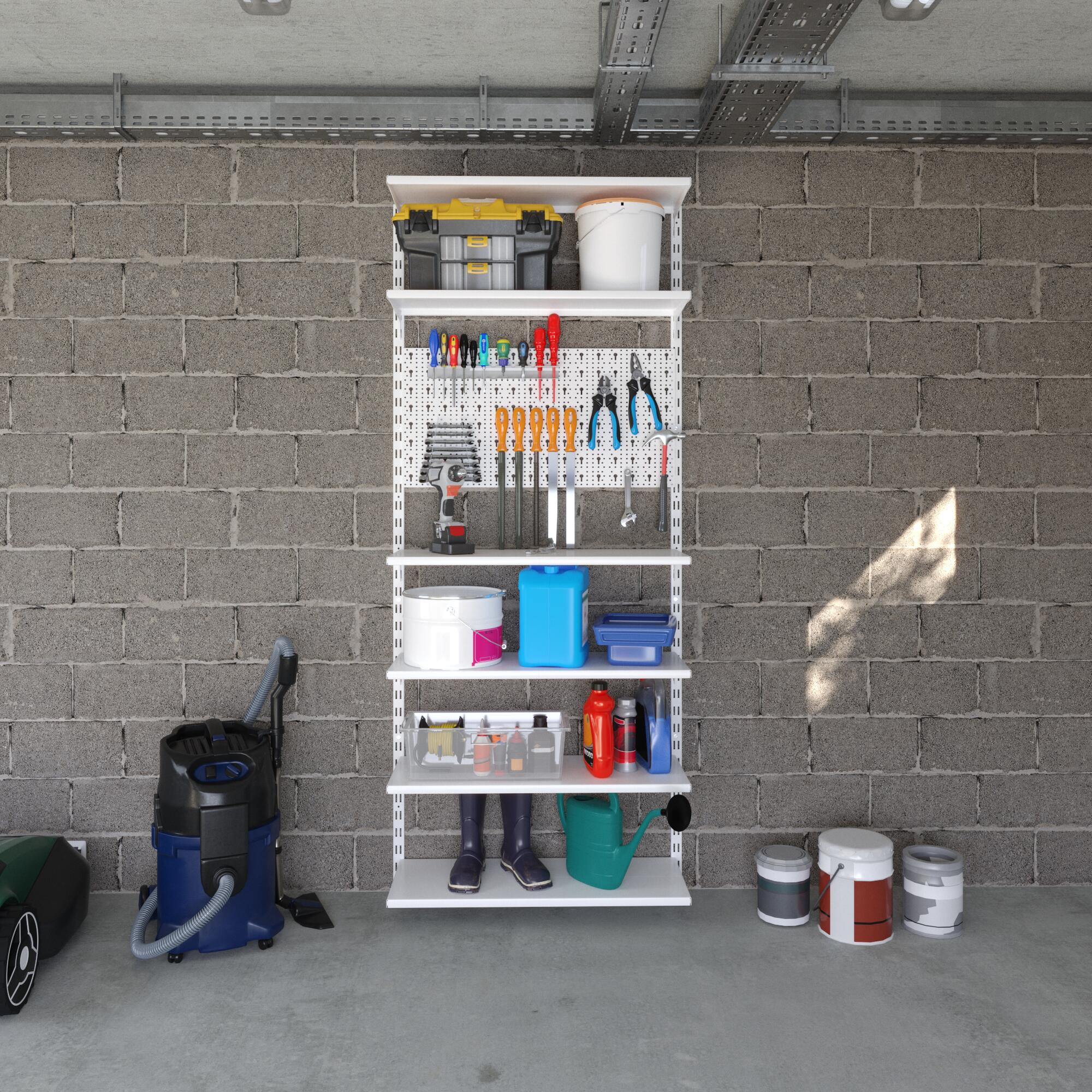 Crémaillère double acier, H.200 cm entraxe 50 mm - 6