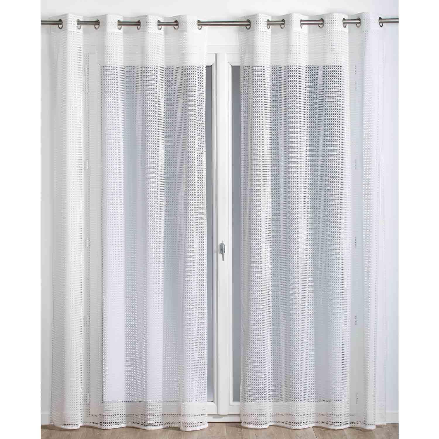 Voilage tamisant, Waska, blanc H.240 x l.140 cm - 3