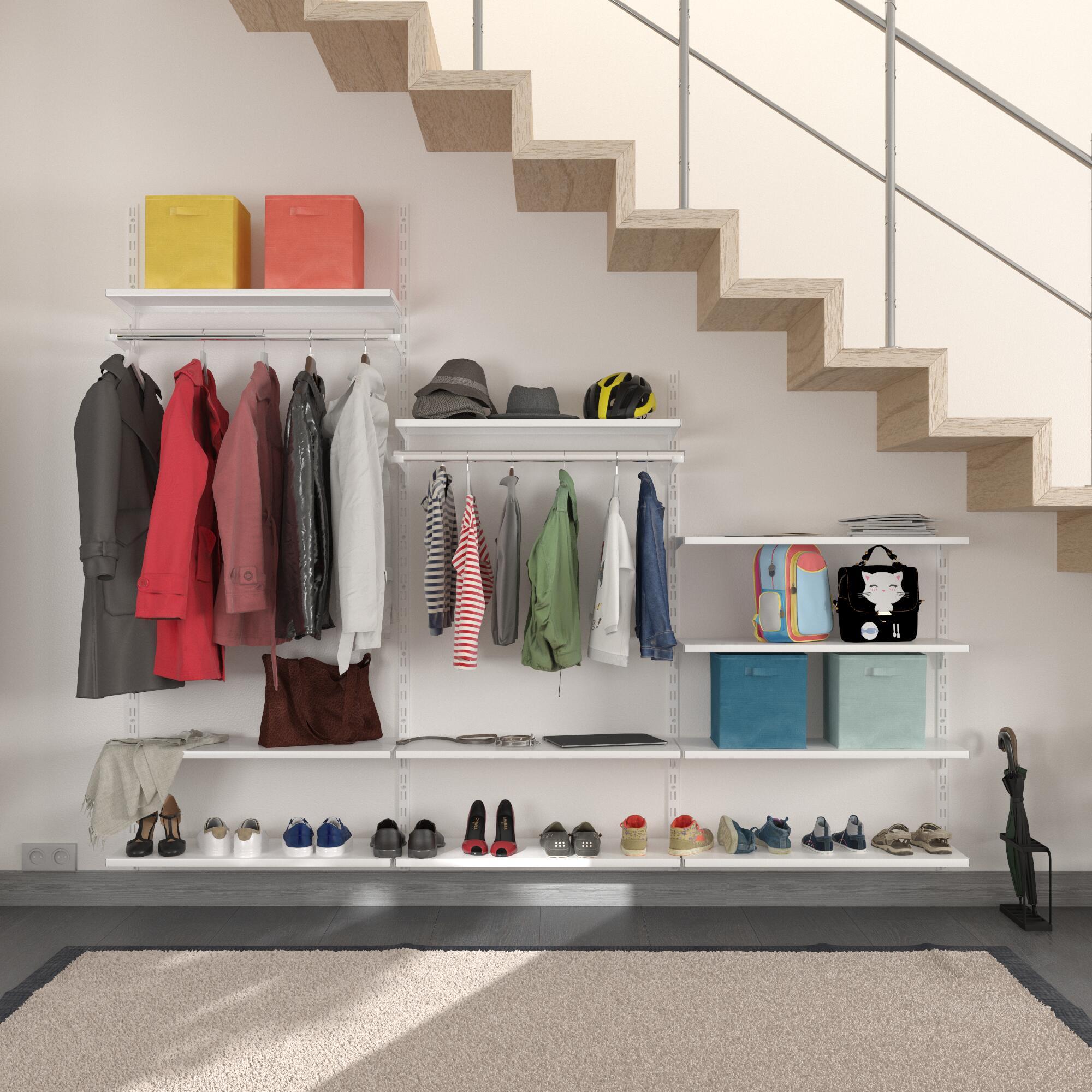 Crémaillère double acier, H.150 cm entraxe 50 mm - 6