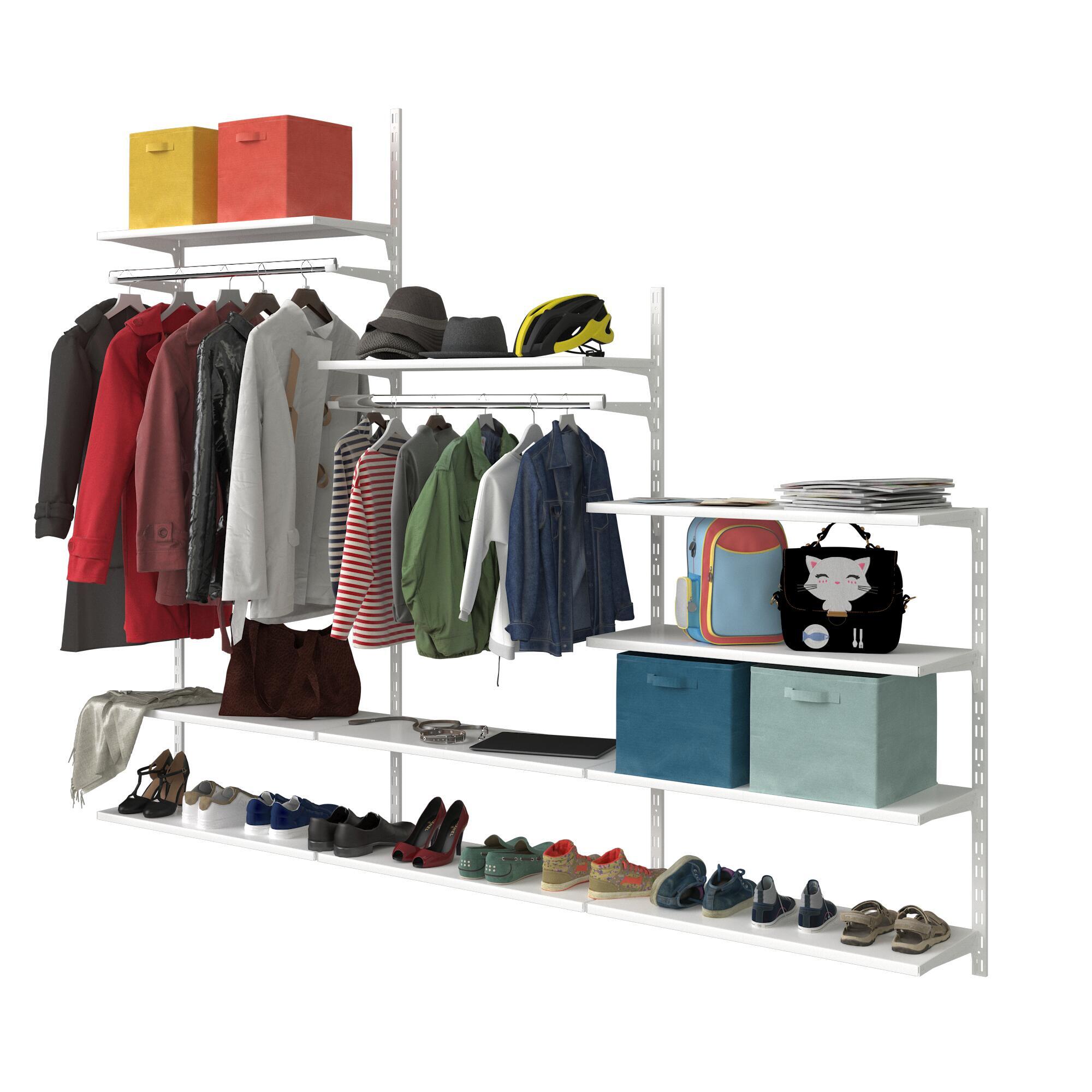 Crémaillère double acier, H.200 cm entraxe 50 mm - 7