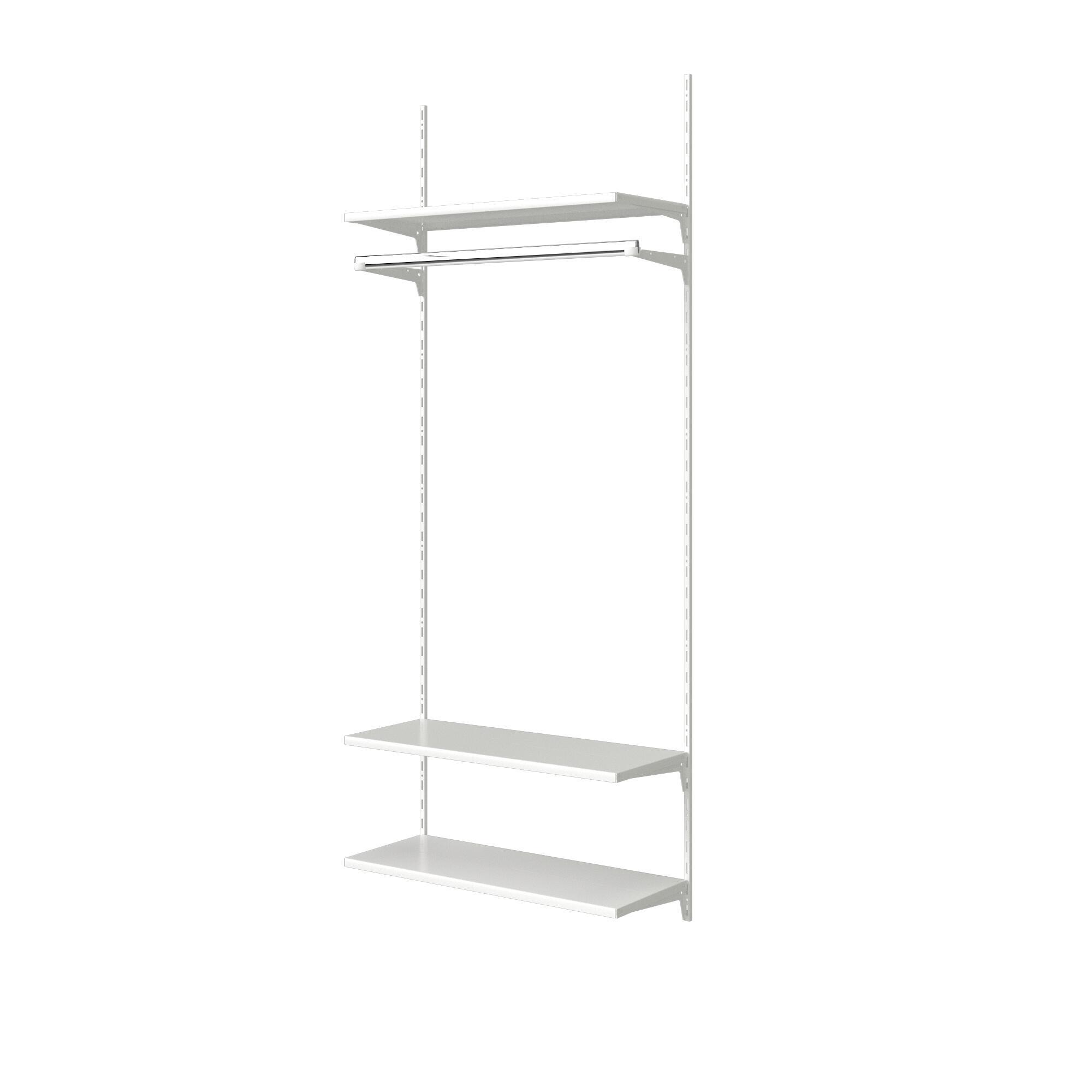 Support en acier pour barre de penderie l.27,5 x P.35.0 x Ep.2.5 cm - 4