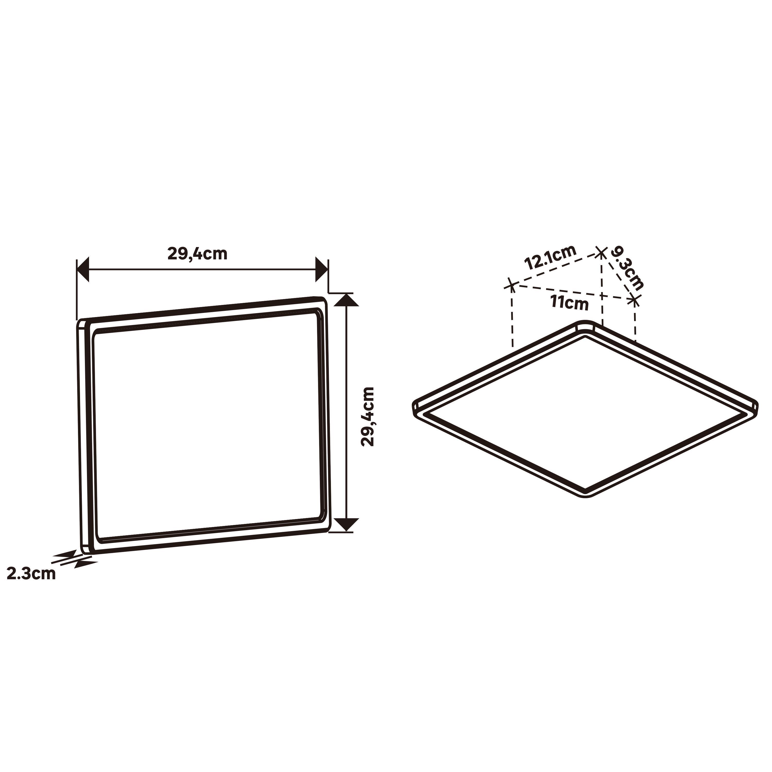 Panneau LED salle de bain Lano, 29.4 x 29.4cm, blanc neutre, blanc, Inspire - 4