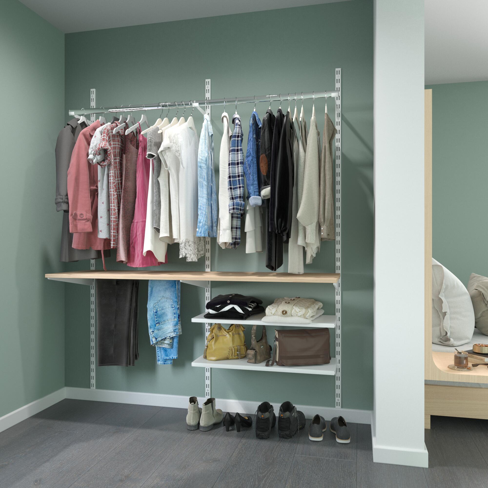 Crémaillère double acier, H.200 cm entraxe 50 mm - 13