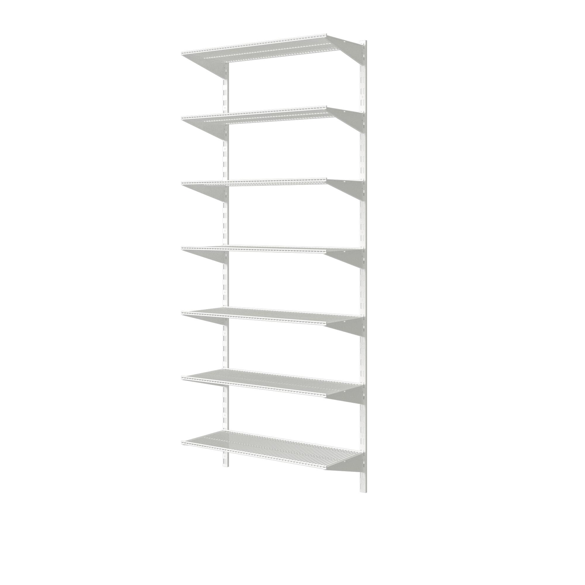 Crémaillère double acier, H.200 cm entraxe 50 mm - 2