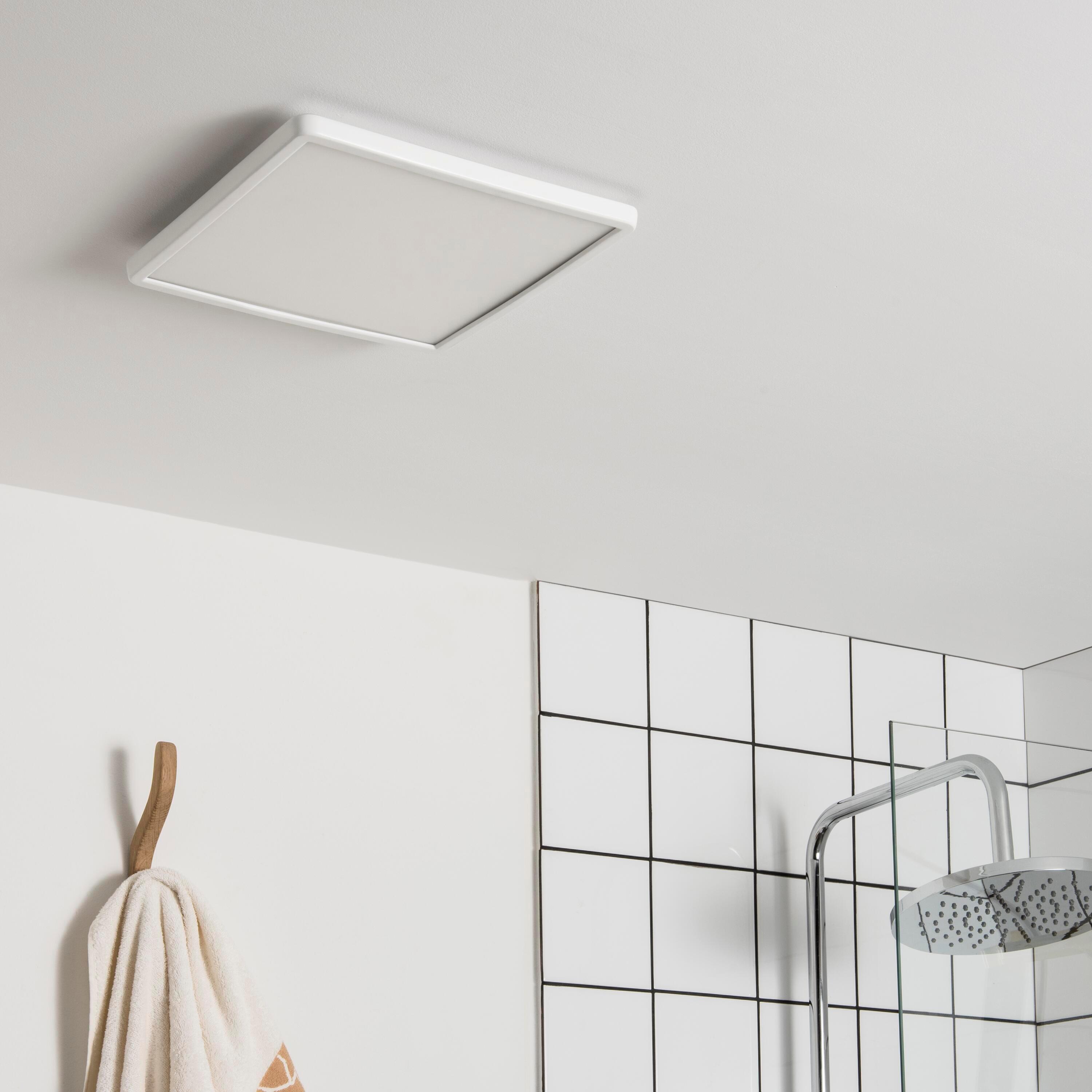 Panneau LED salle de bain Lano, 29.4 x 29.4cm, blanc neutre, blanc, Inspire - 2