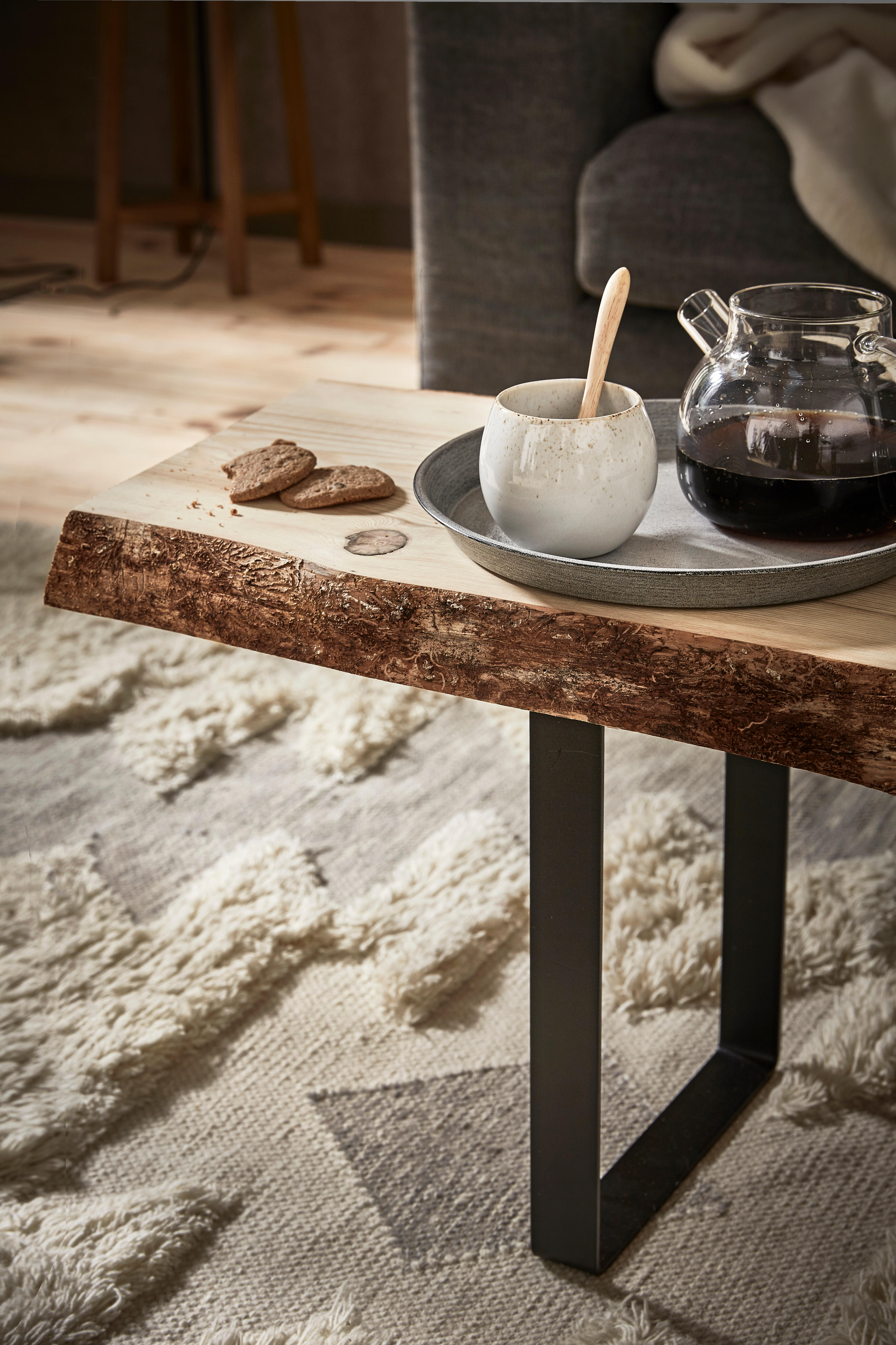 Pied pour meubles, tables et bars rectangulaire REI à visser, H.38.5 cm acier ma - 6