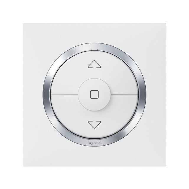 Commande volet roulant Dooxie,LEGRAND blanc chrome