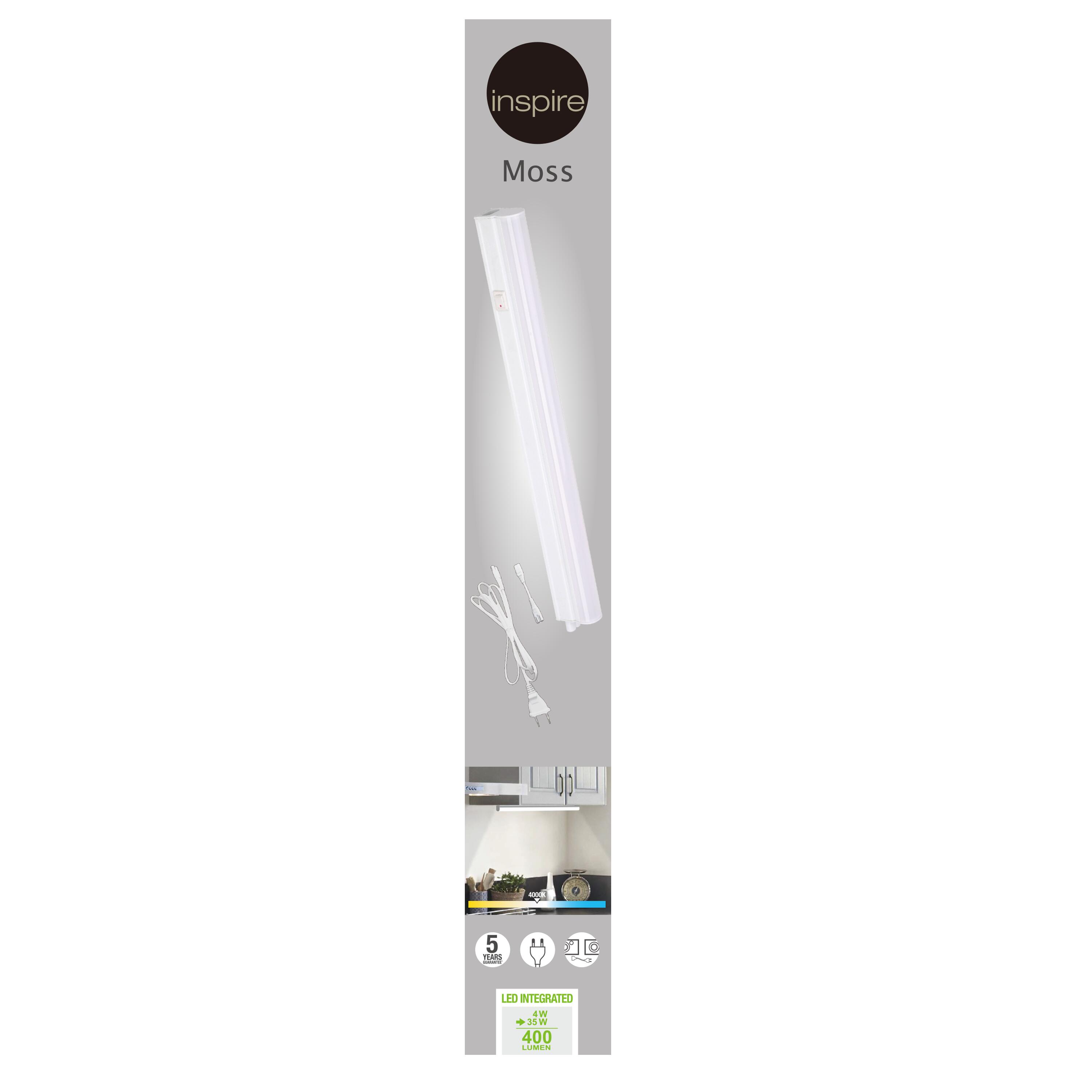 Réglette Led dessous de meuble L.35 cm, blanc neutre, Moss INSPIRE - 6