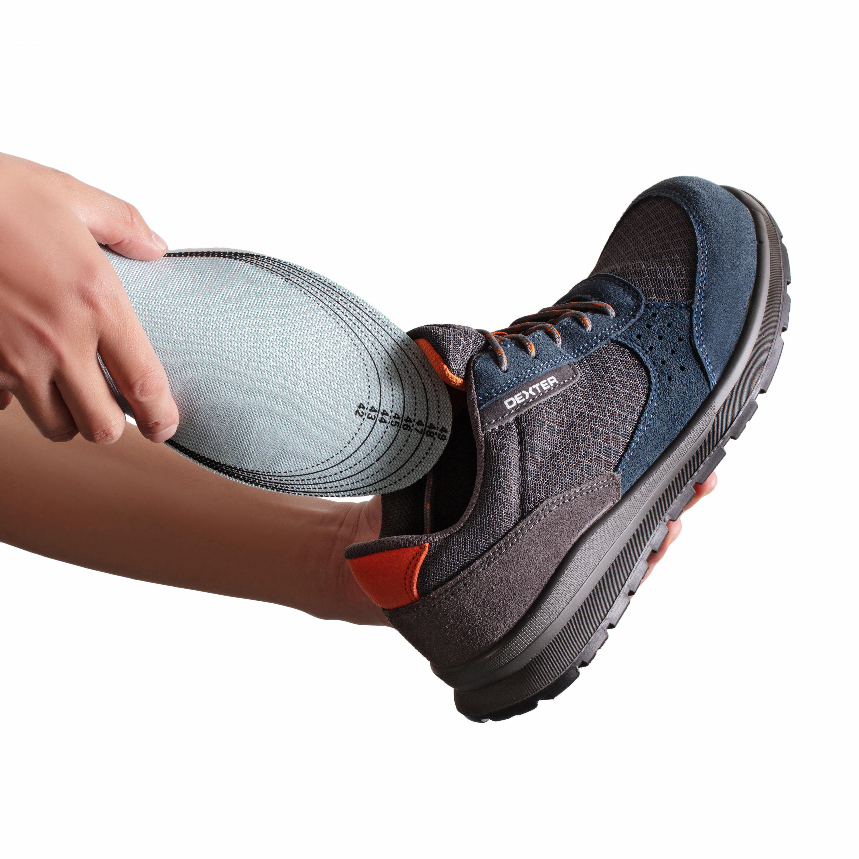 Semelles universelles noires pour chaussures de travail DEXTER, taille 42-49 - 4