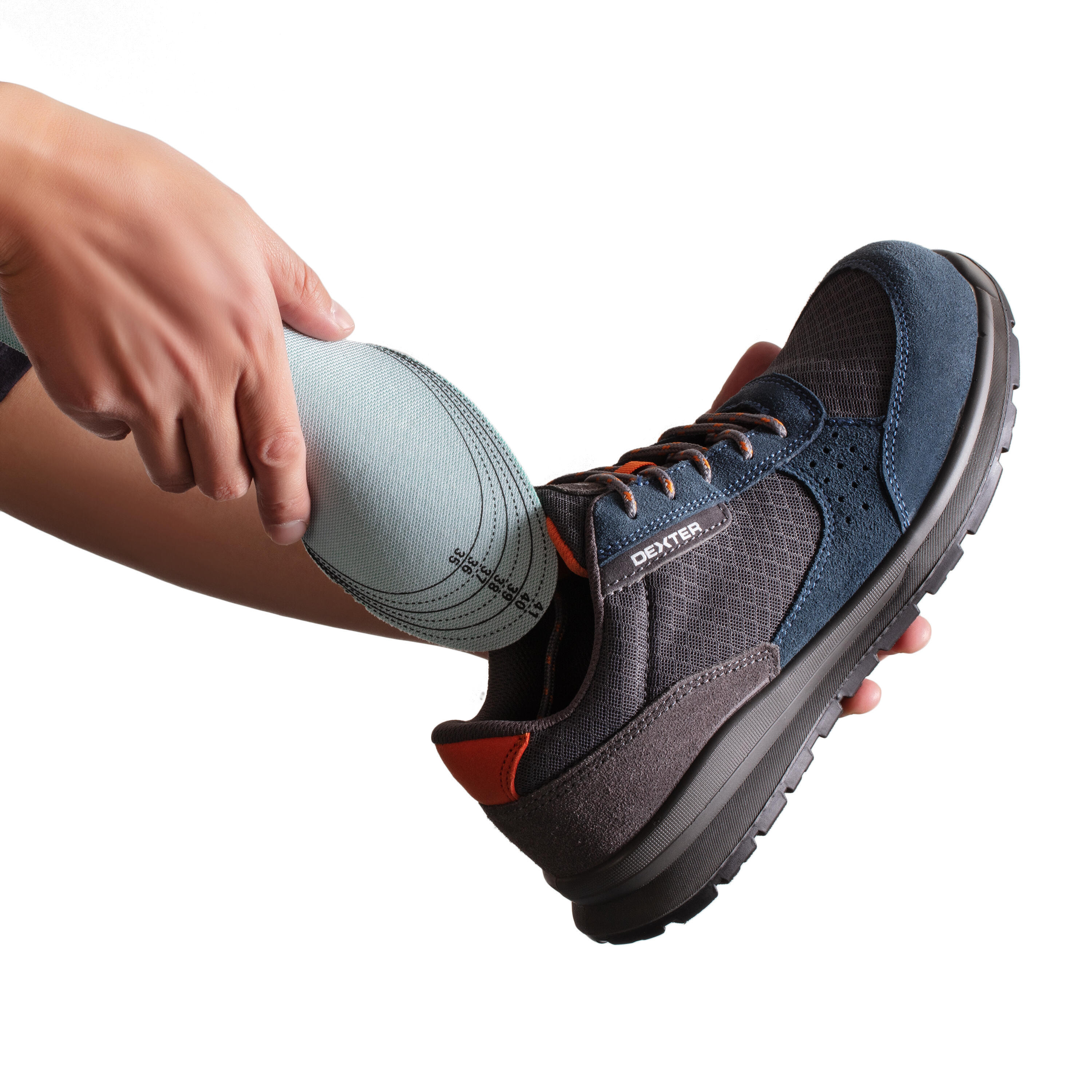 Semelles universelles noires pour chaussures de travail DEXTER, taille 35-41 - 2