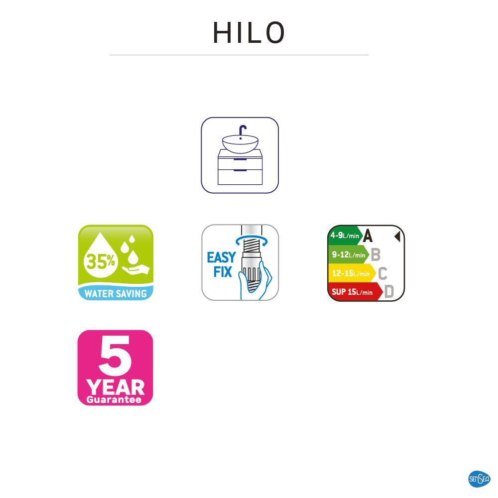 Mitigeur de lavabo chrome XL, Hilo, SENSEA - 10