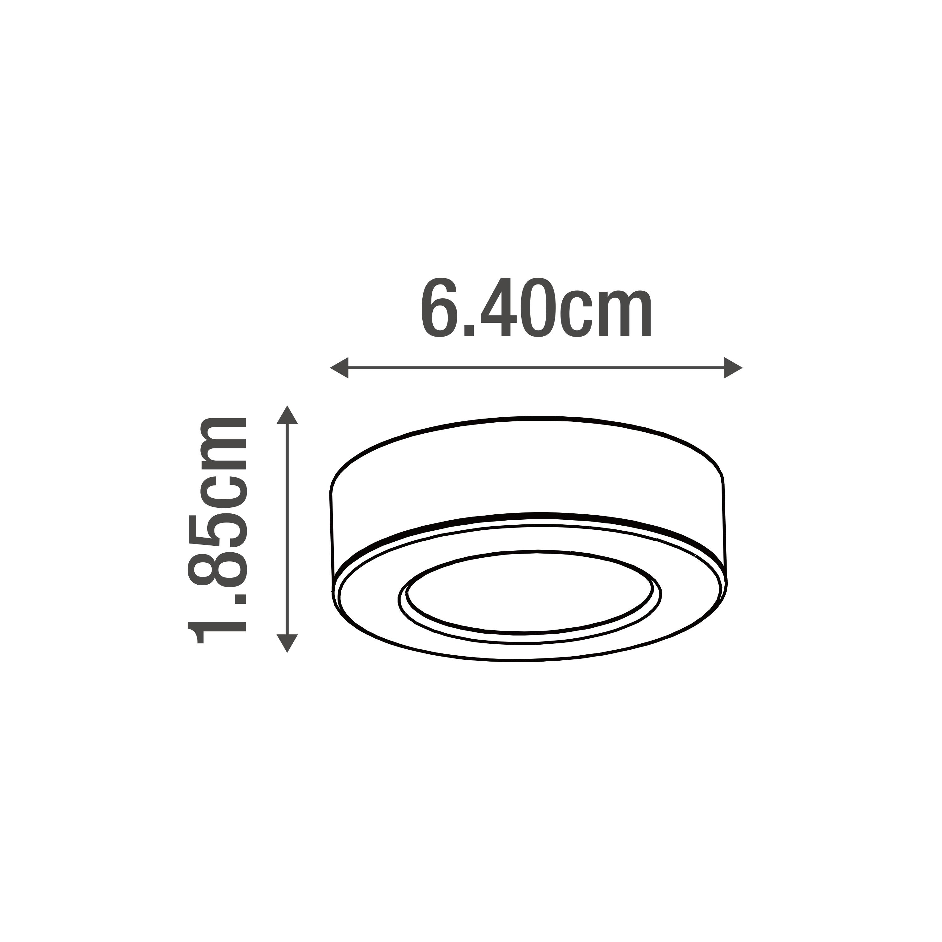Kit de 1 spot à encastrer / à fixer Lakao, 2.6 W, Module LED blanc neutre, blanc - 6