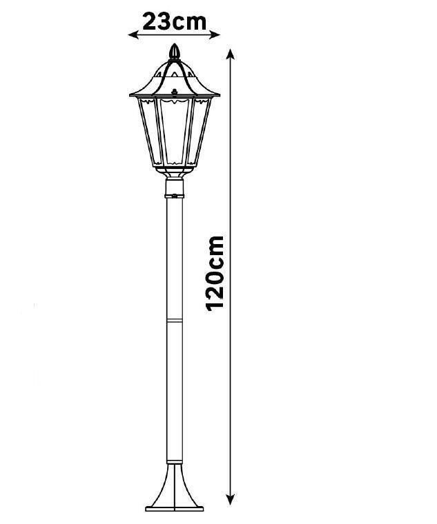Potelet extérieur e27 max 60W noir Monza INSPIRE - 5