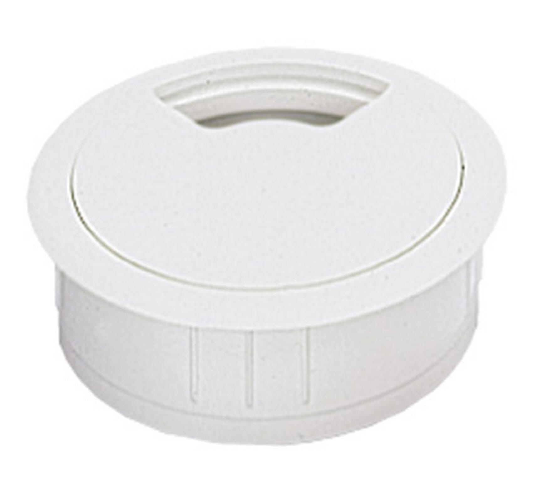 Passe-fil plastique blanc HETTICH 60 mm - 3