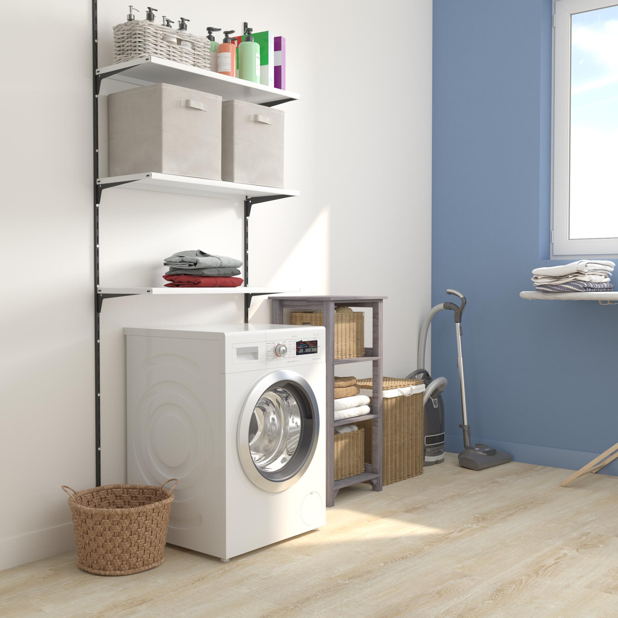 Crémaillère simple acier, H.200 cm entraxe 50 mm - 4