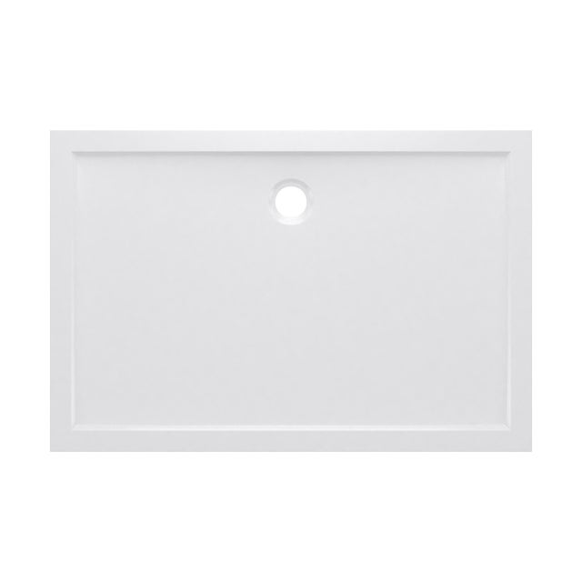 Receveur de douche L.120 x l.80 cm Ep.4 cm acrylique blanc - AURLANE