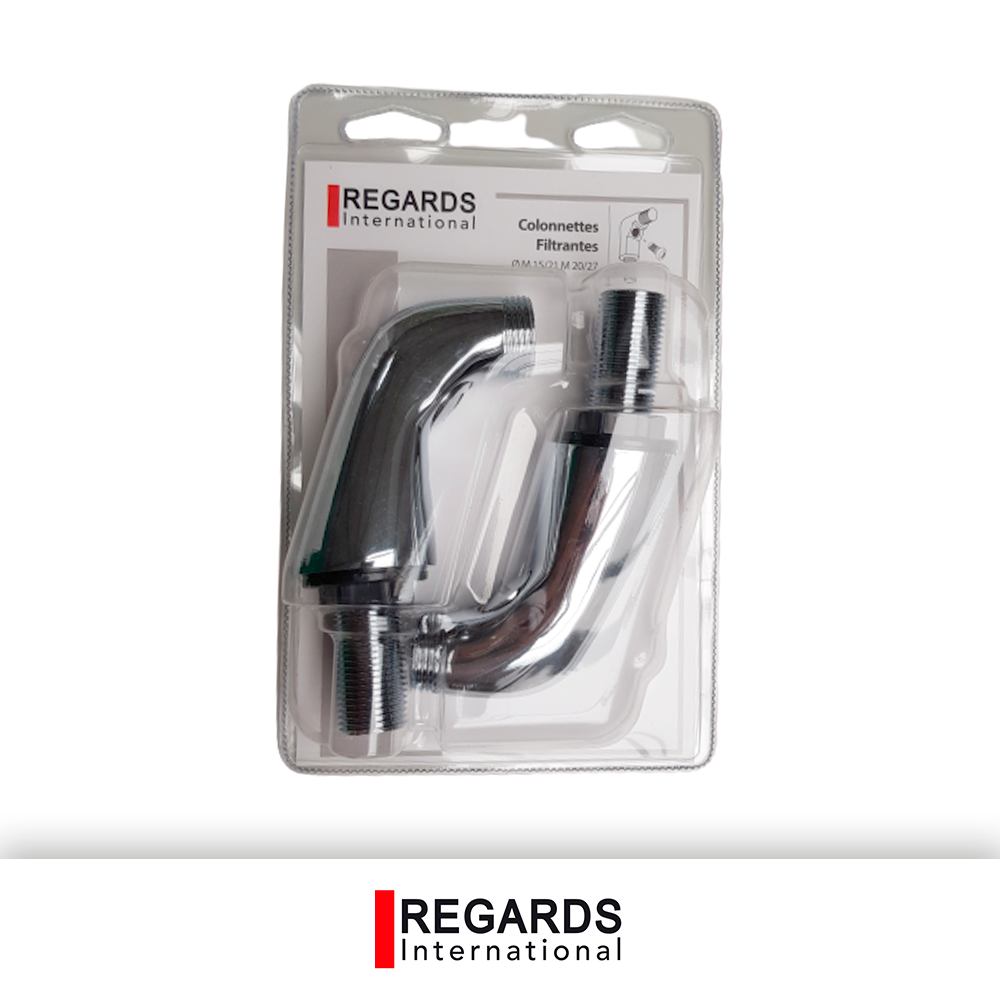Lot de 2 colonnettes filtres, mâle / mâle 15 x 21/20 x 27 mm - 6