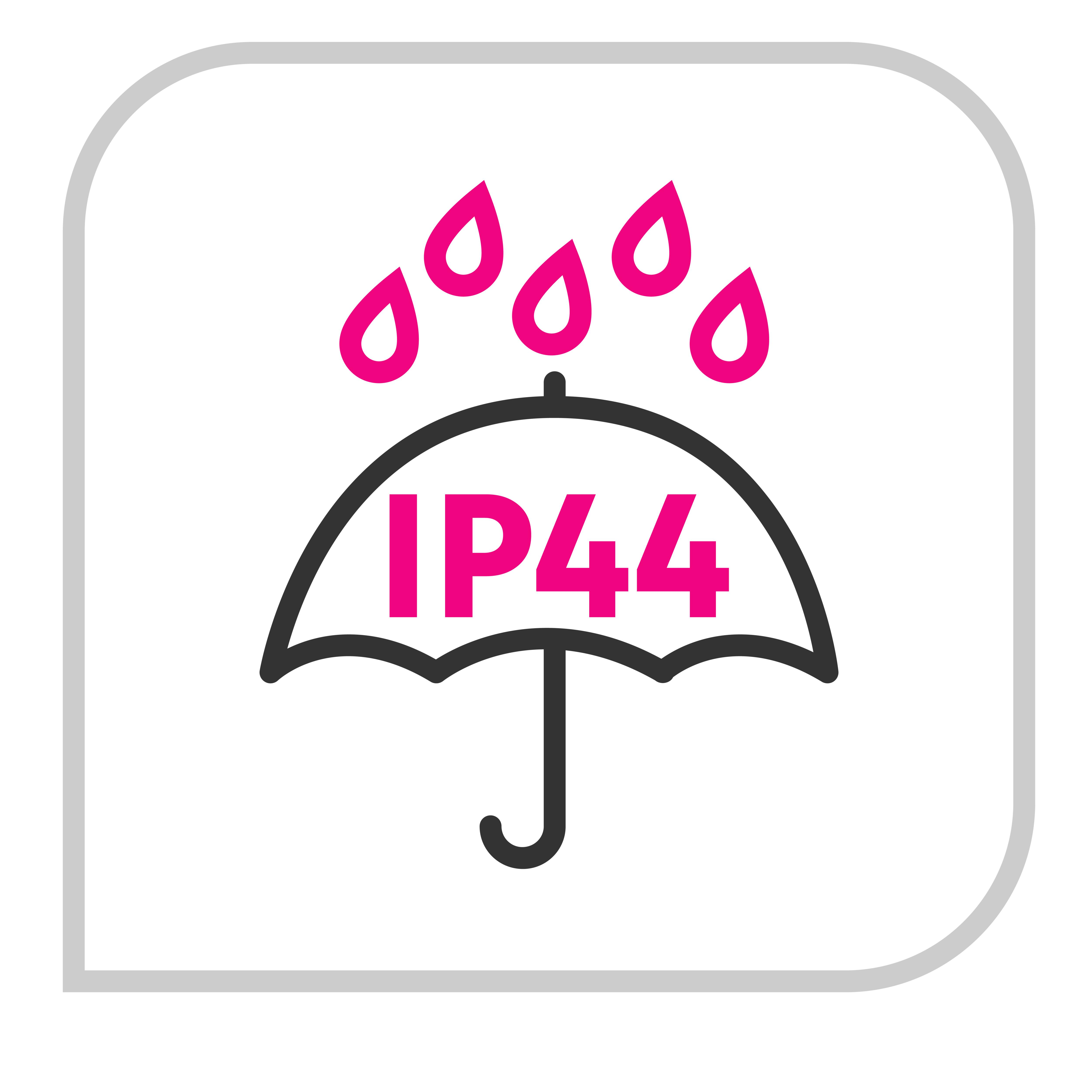 Multiprise filaire extérieure, IP44, 5 prises rouge / noir, 2M, LEXMAN - 5