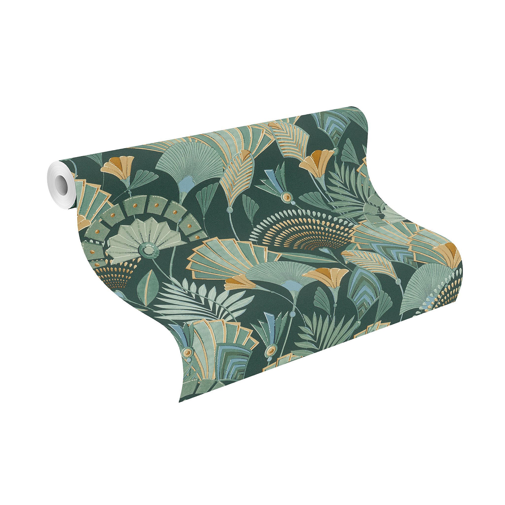 Papier peint intissé Sur intissé karnak vert céladon - 4