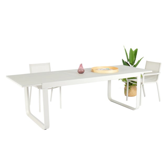 Ensemble Table De Jardin Extensible 8 À 12 Personnes Aluminium Noire
