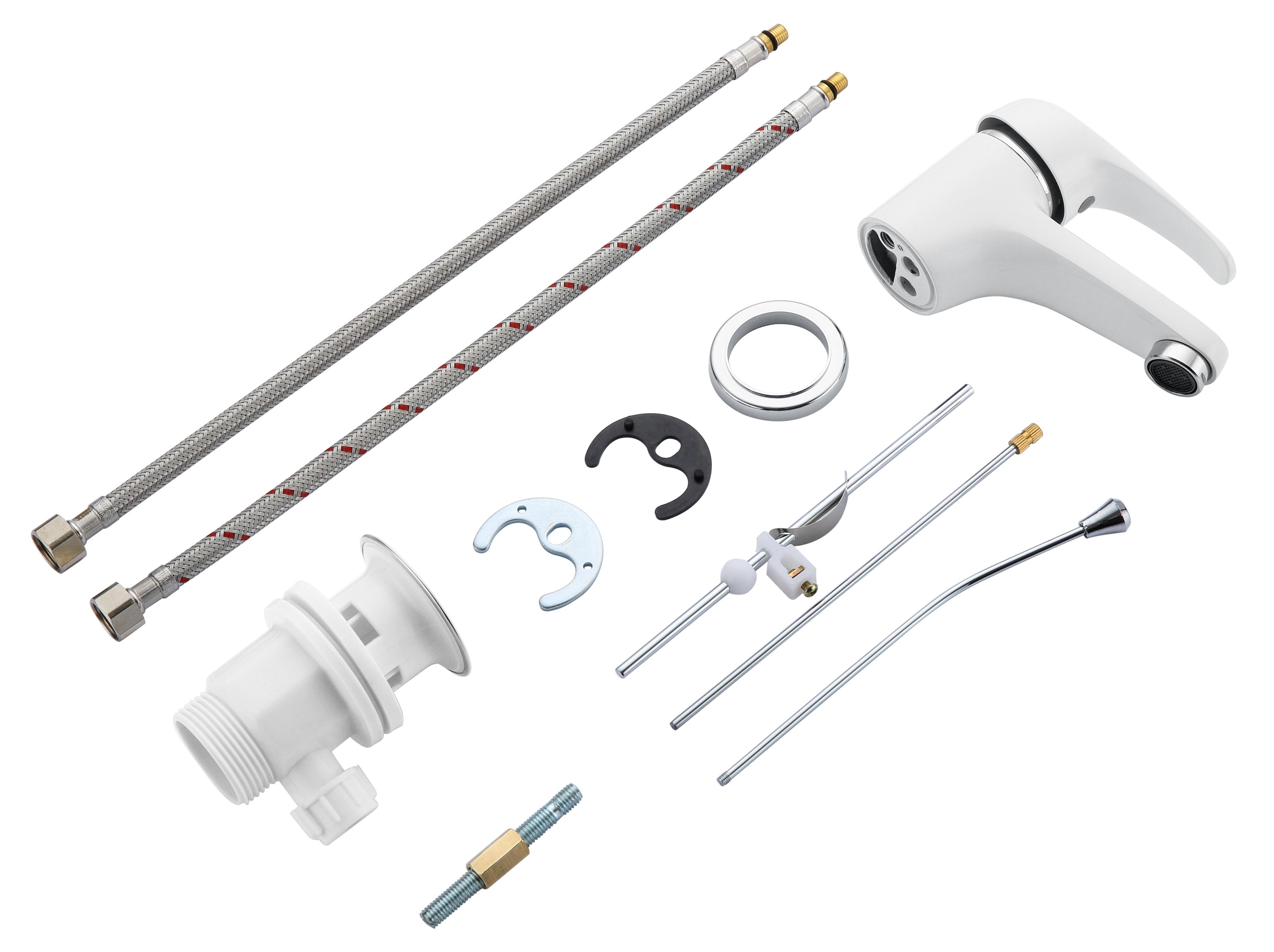 Mitigeur de lavabo blanc S, Natu, SENSEA Natu S - 6