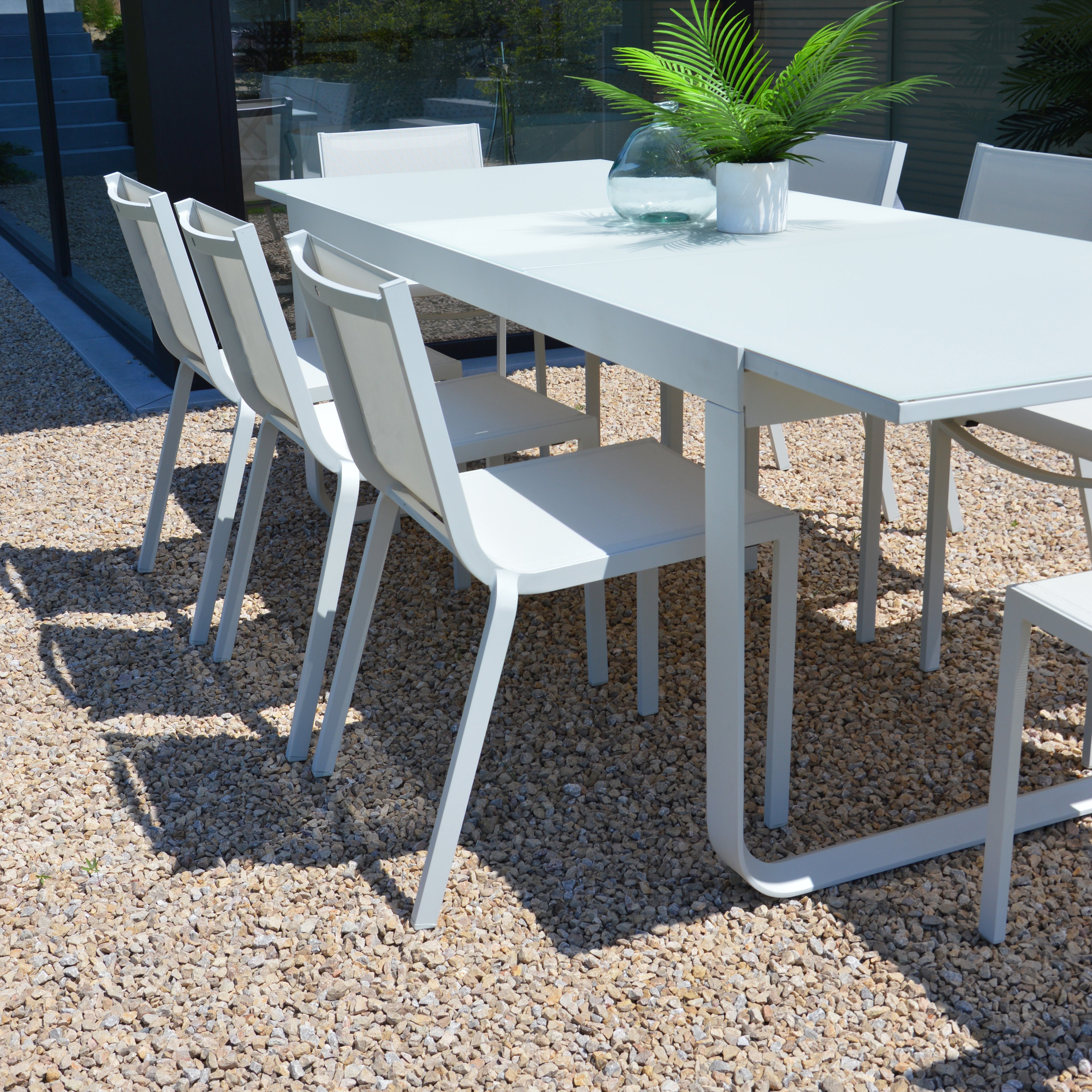 Chaise en aluminium Paradise gris clair - 2