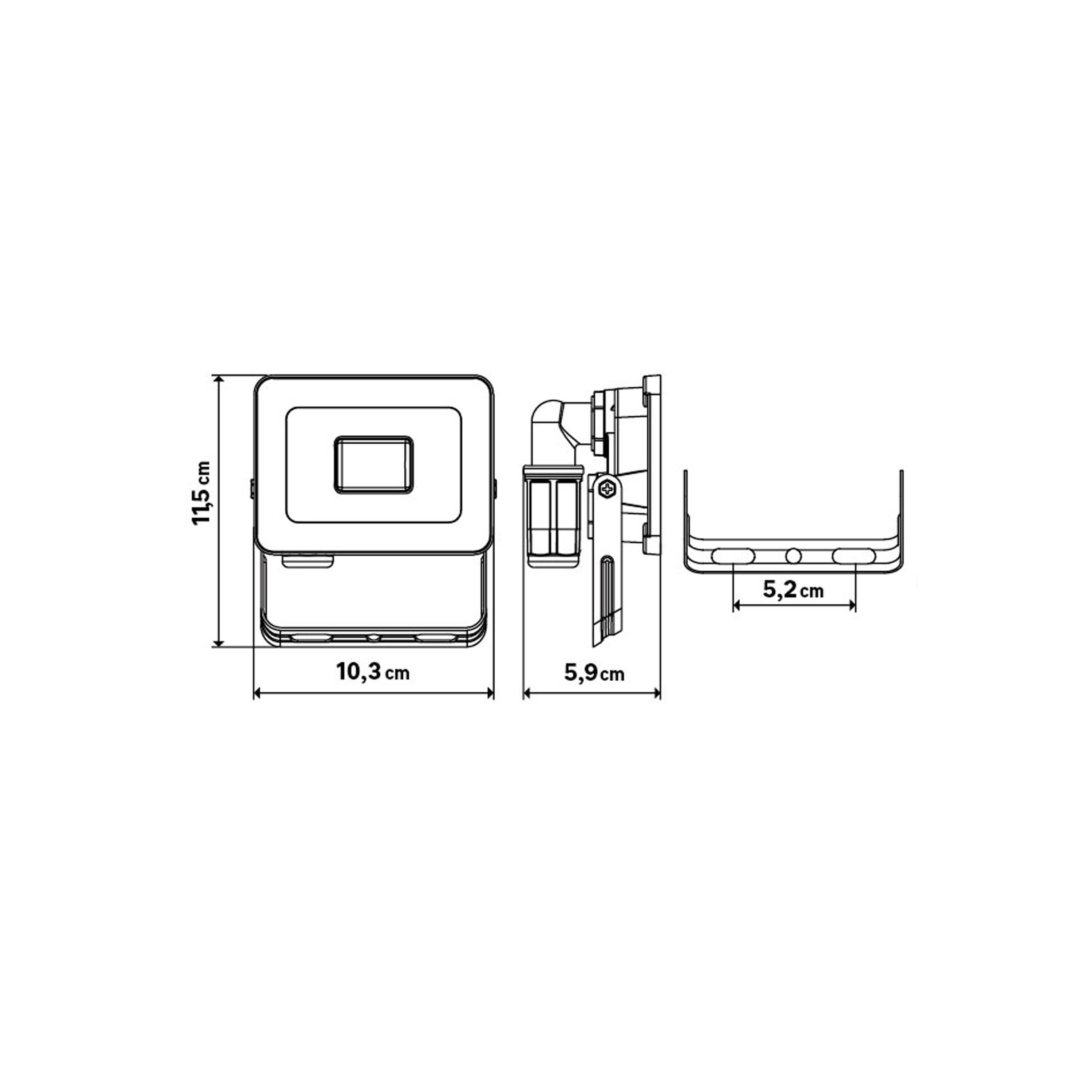 Projecteur extérieur module led 840 Lm anthracite Yonkers INSPIRE - 8