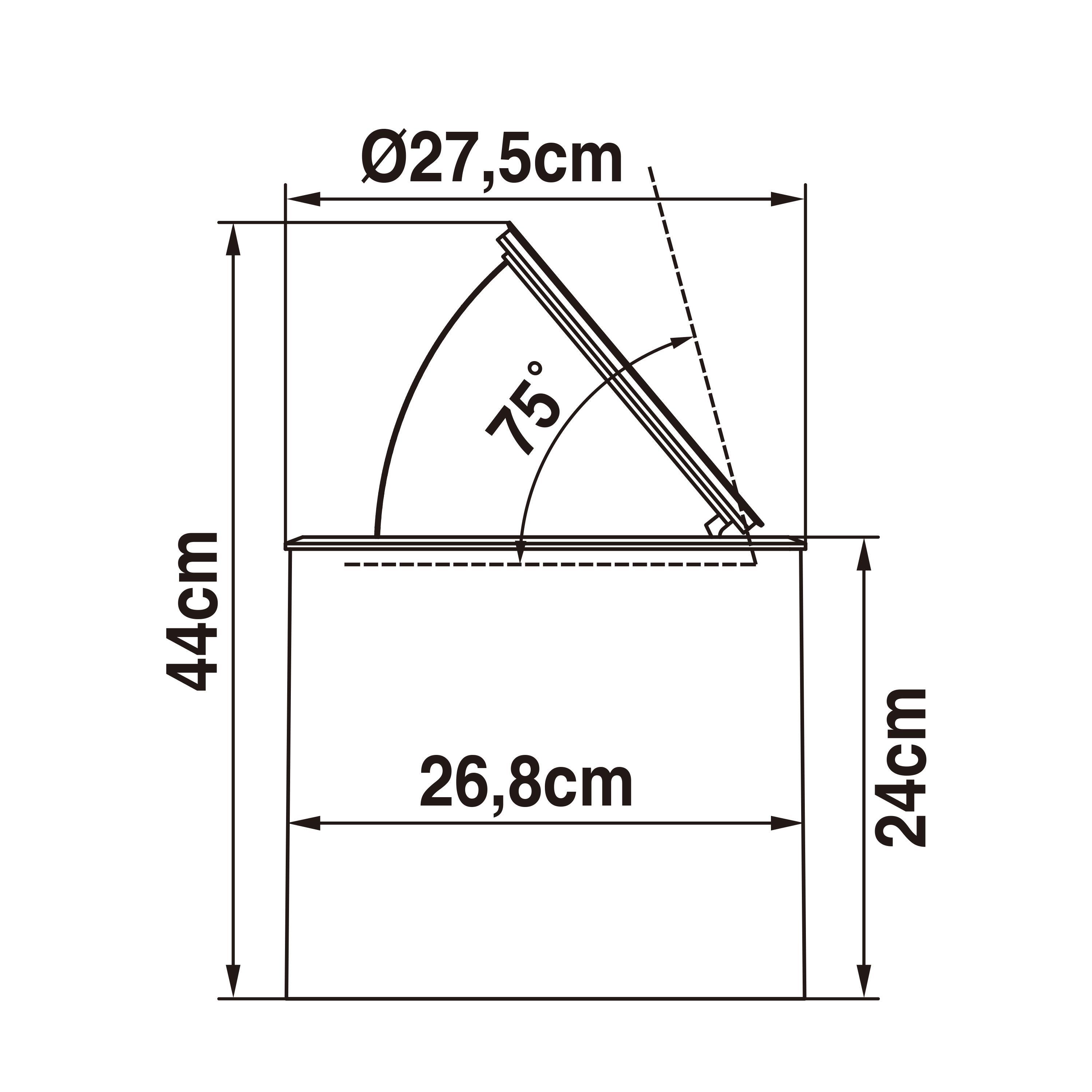 Portafaretto da incasso in alluminio E27 nero tondo IP67 INSPIRE - 3