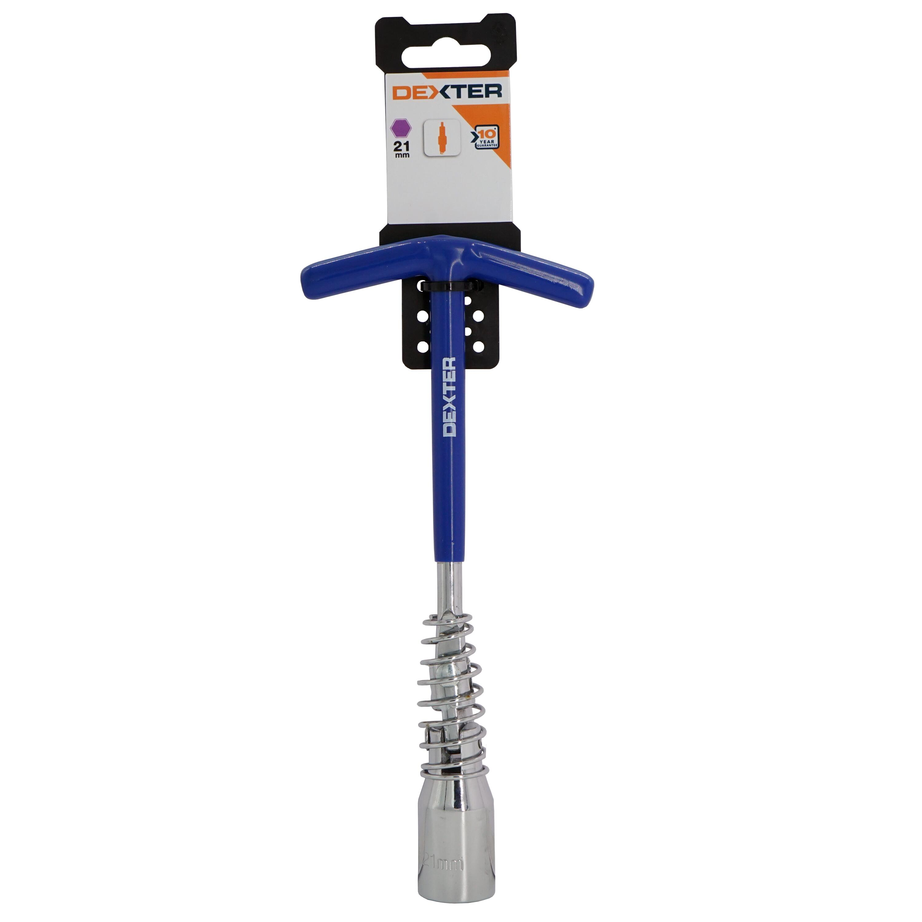 Clé à bougie 6 pans 1/2 en chrome vanadium DEXTER, Diam.21 mm - 4