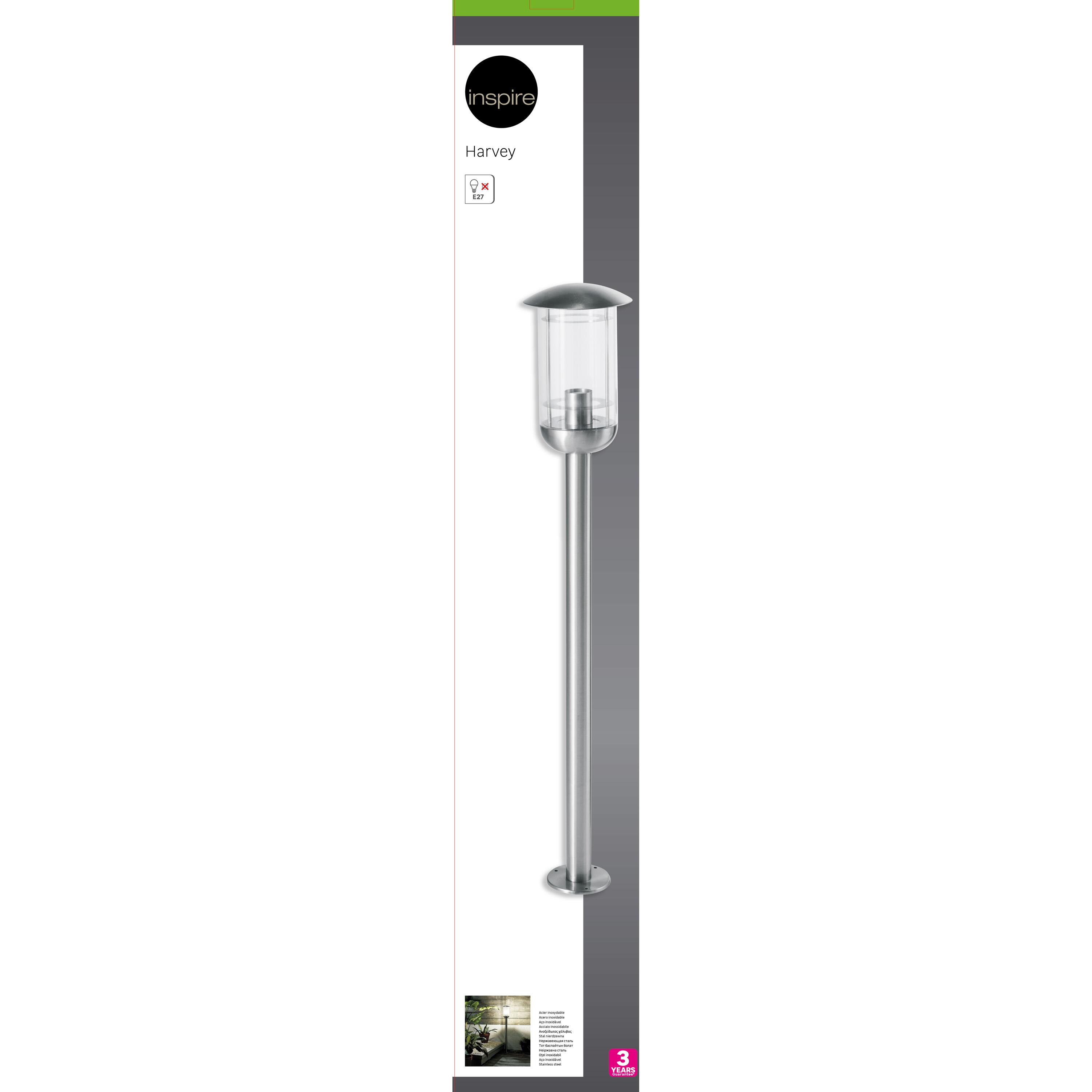 Lampione da giardino, Harvey H 100 cm, argento, IP44 INSPIRE - 9