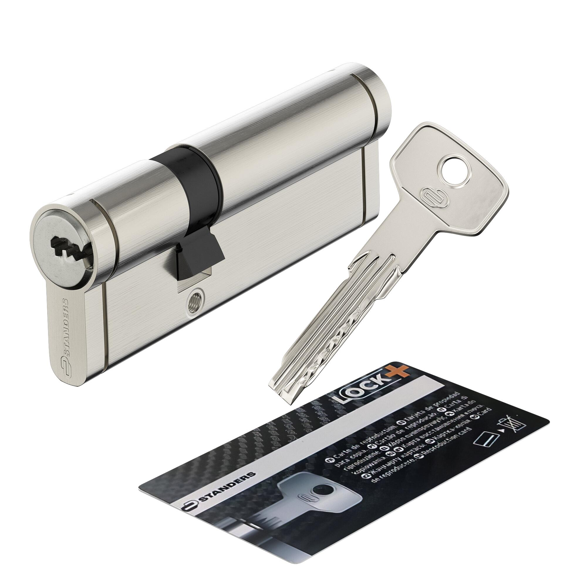 Cylindre de serrure STANDERS Lock+ débrayable L.30 + 60mm 5 clés - 2