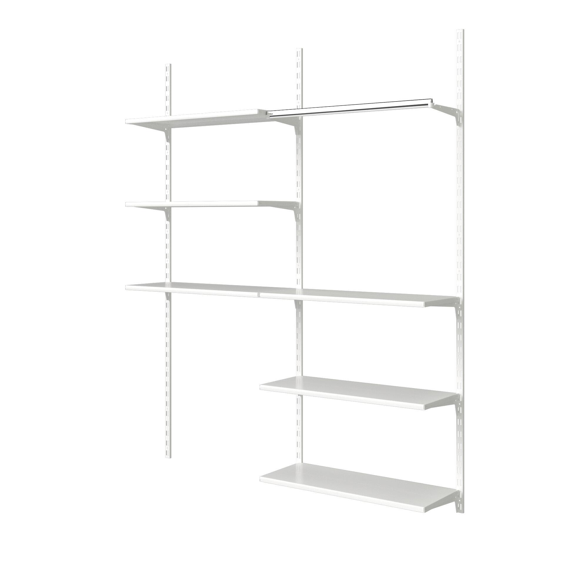 Cremagliera doppia Spaceo H 200 x L 0.25 cm, Sp 1.5 mm bianco - 30