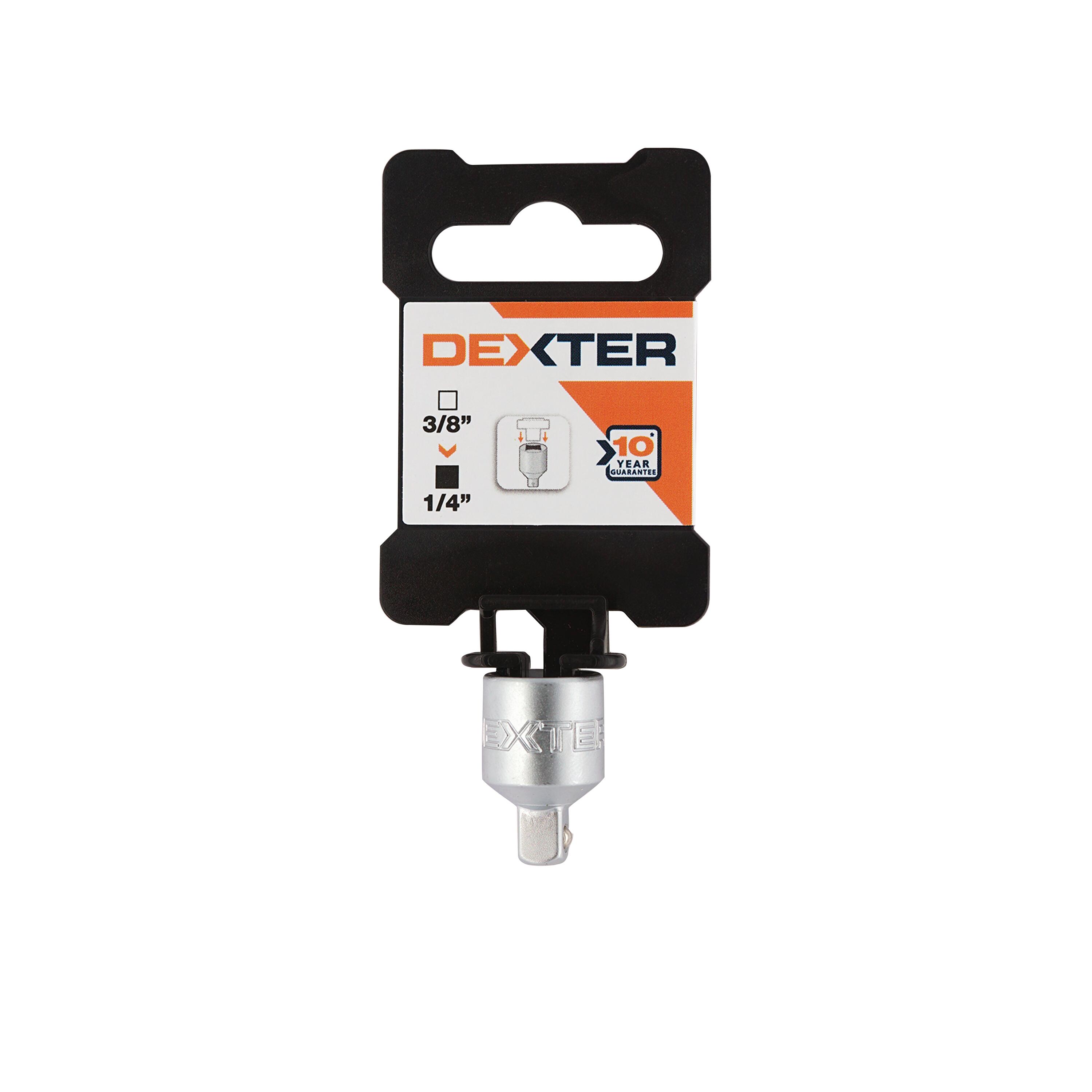 Adaptateur 3/8-1/4 en chrome vanadium DEXTER, Diam.6.35 mm - 2