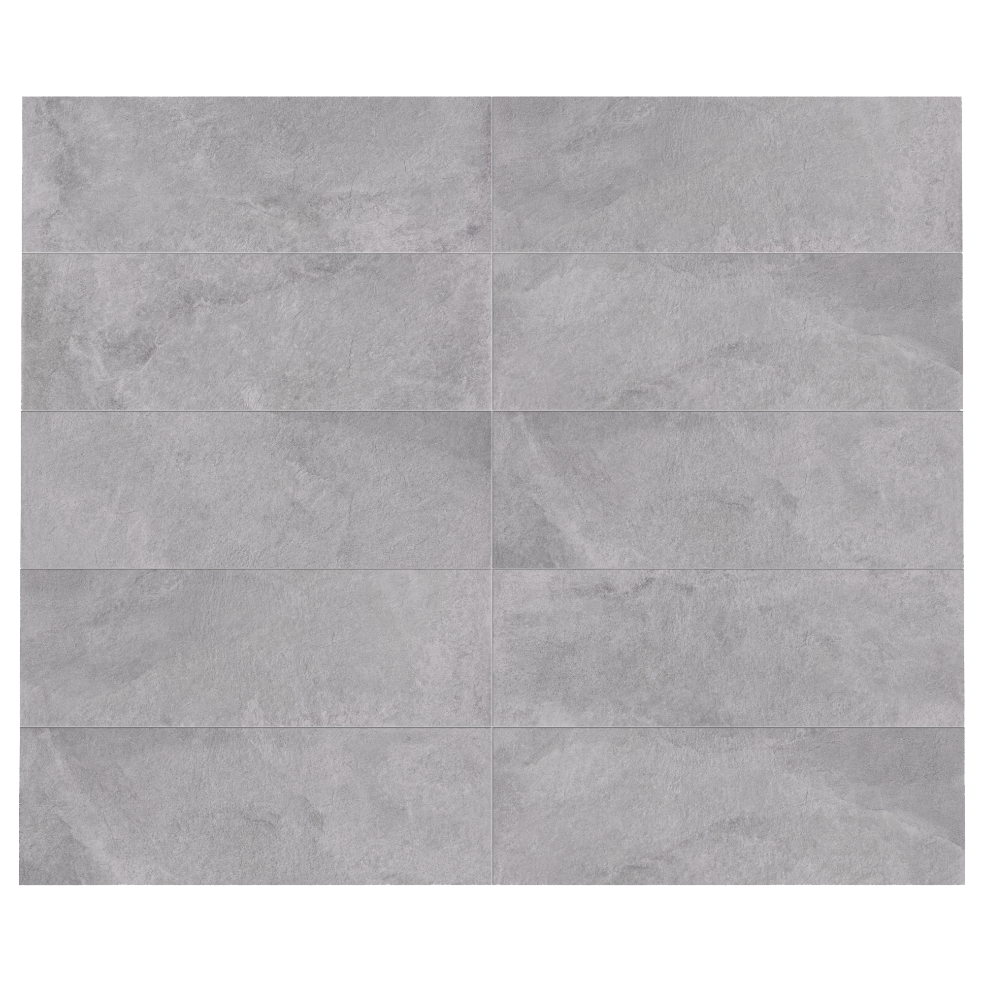 Carrelage mur intérieur effet pierre gris Fame l.30 x L.90 cm x Ep.9.8 mm - 3
