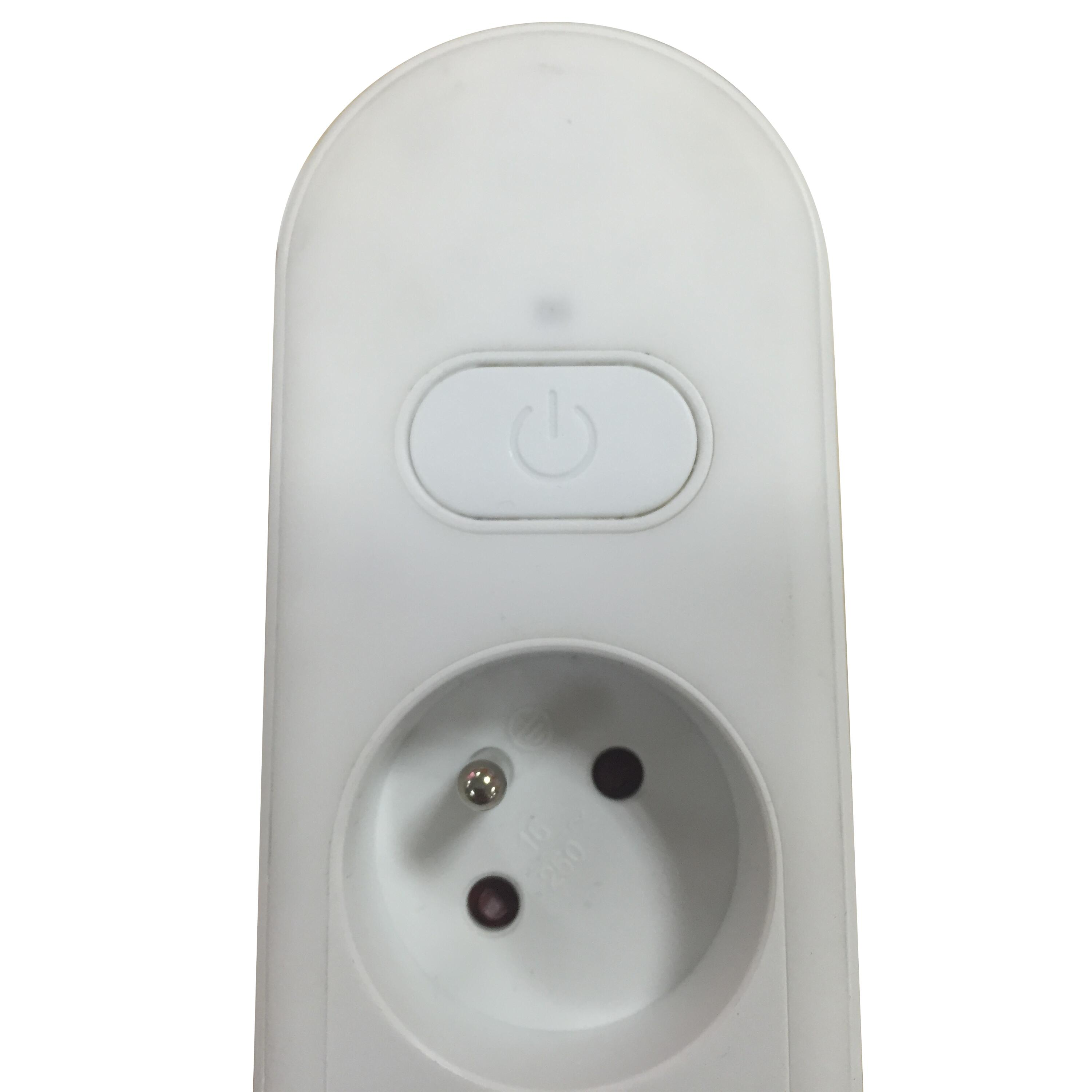 Multiprise USB filaire avec interrupteur, 3 prises + 2 USB-A blanc, 1.5M, LEXMAN - 4