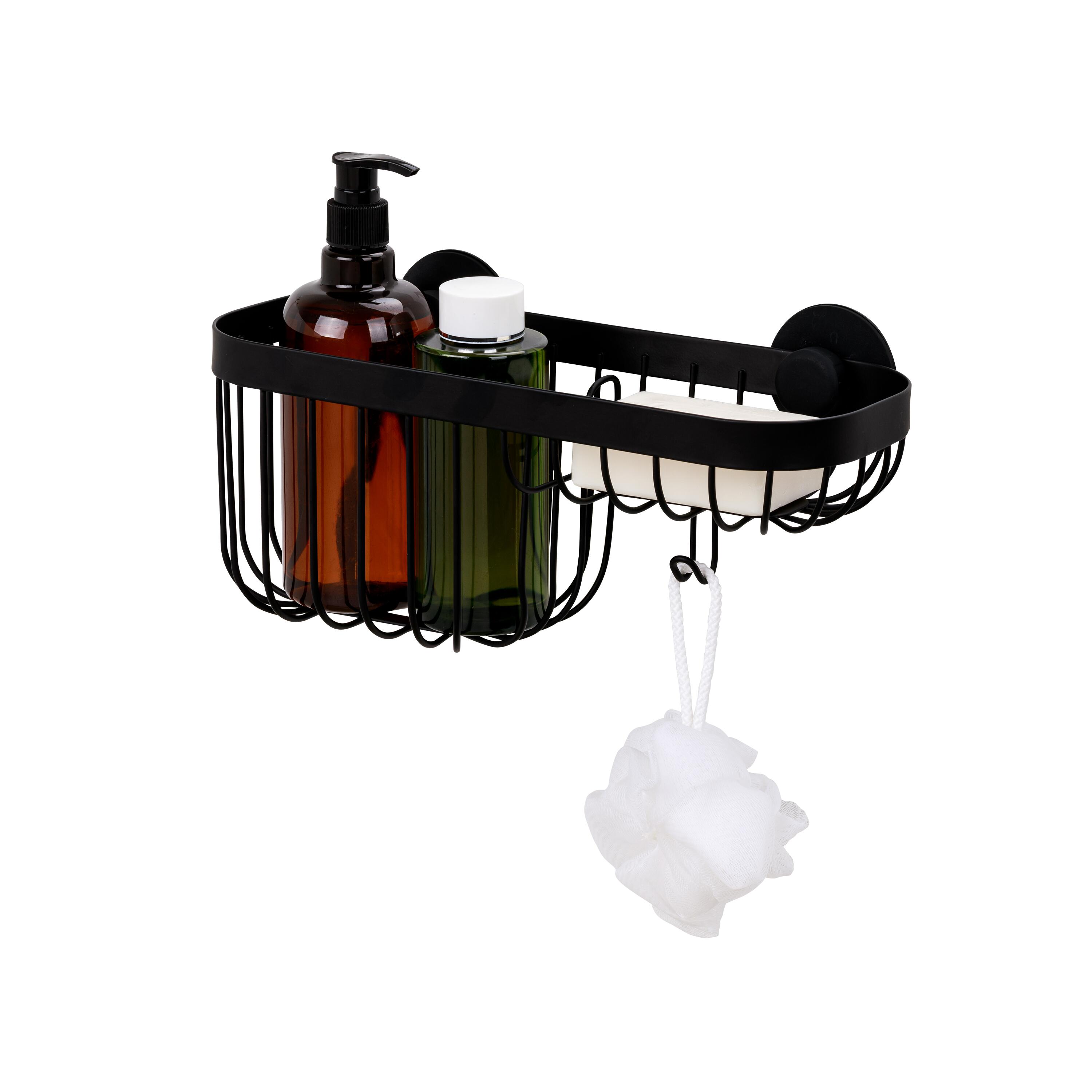 Organizador de ducha neo negro 31x15x13.6 cm