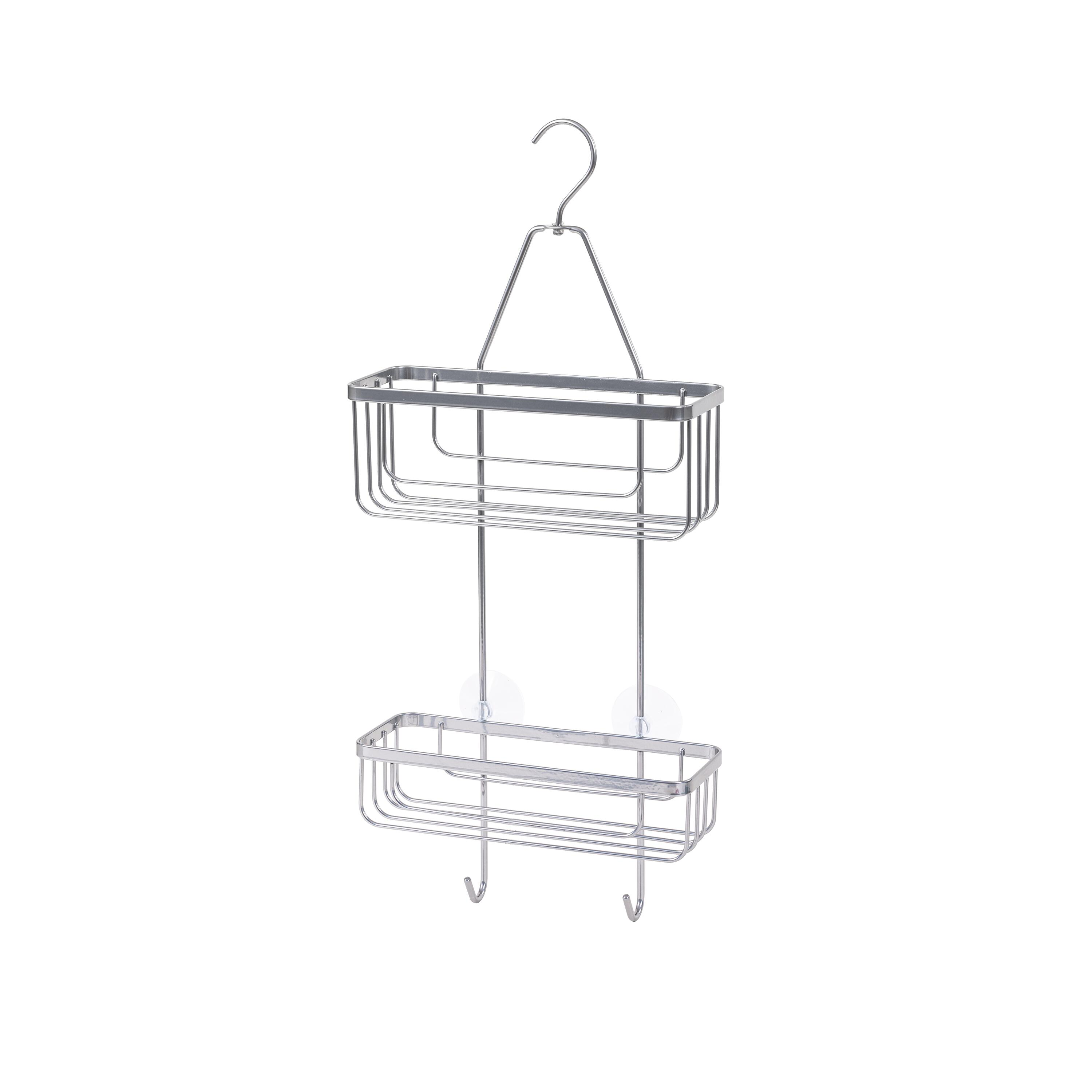 Borsa Doccia Appendibile In Tessuto Oxford | Organizer Da Viaggio Per Bagno E Palestra | 25x23x14 Cm | Nero