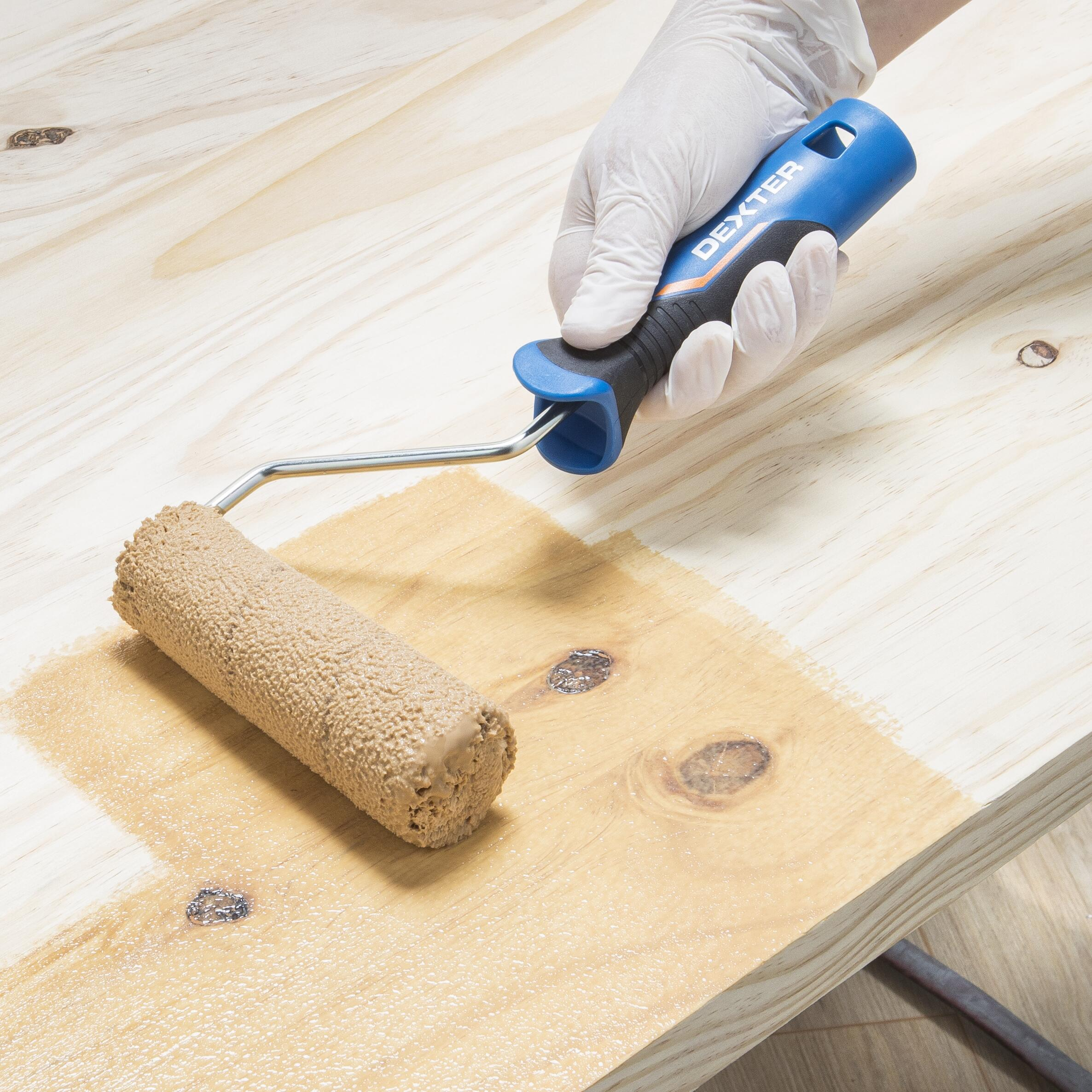 Minirouleau lasure, huile et saturateur pour bois, DEXTER, l.120 mm - 3