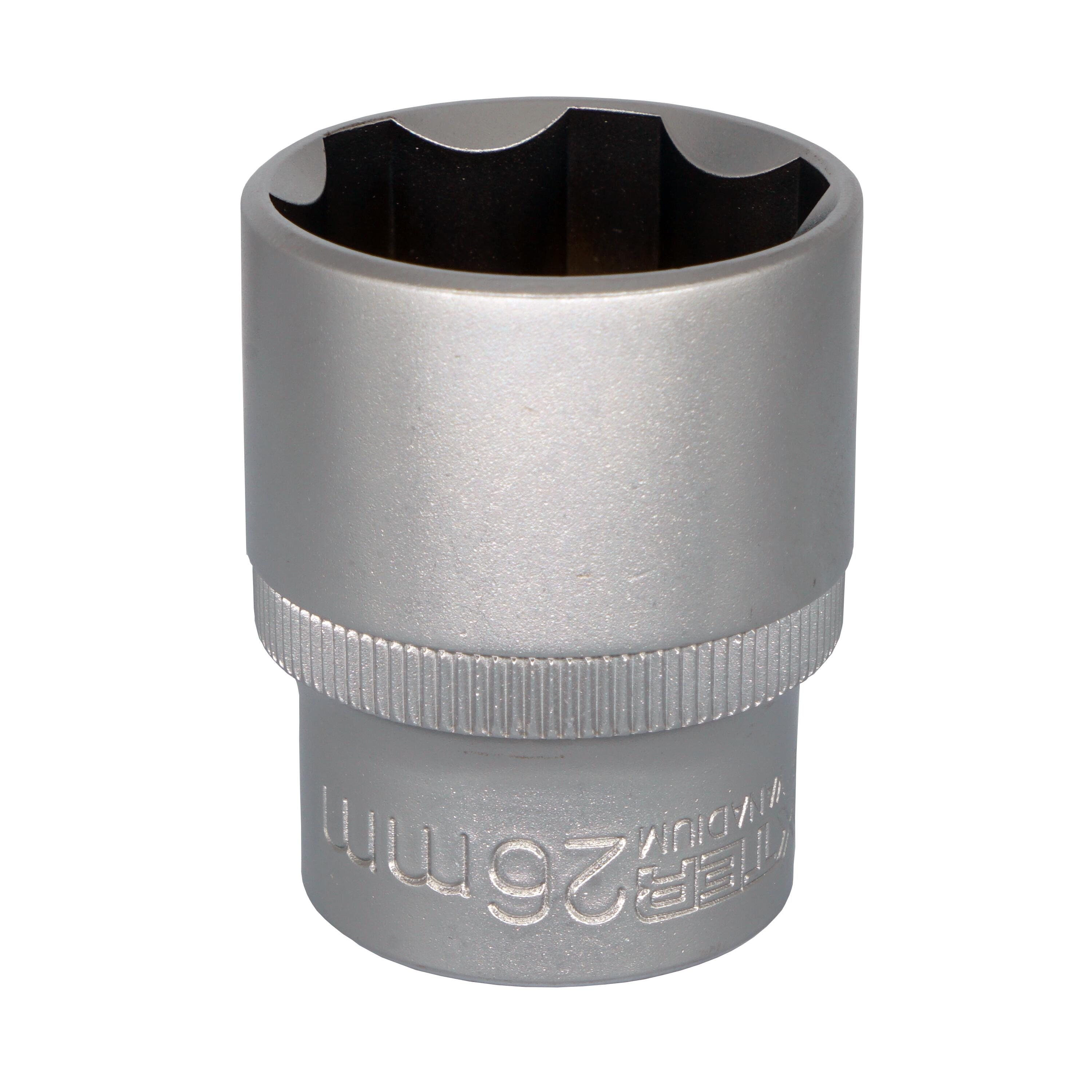 Douille 6 pans 1/2 en chrome vanadium DEXTER, Diam.26 mm - 2