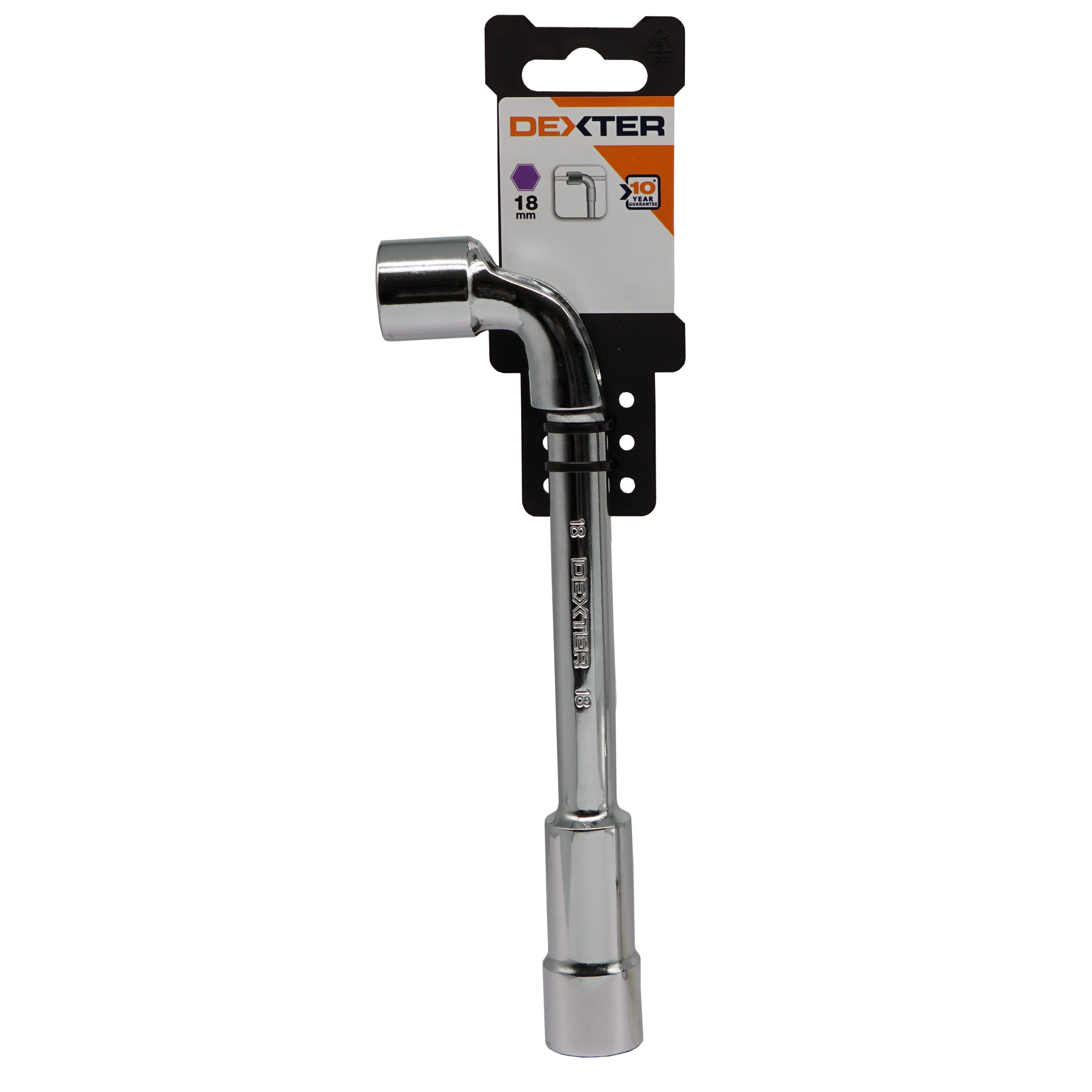 Clé à pipe débouchée DEXTER acier, diam.18 mm - 2