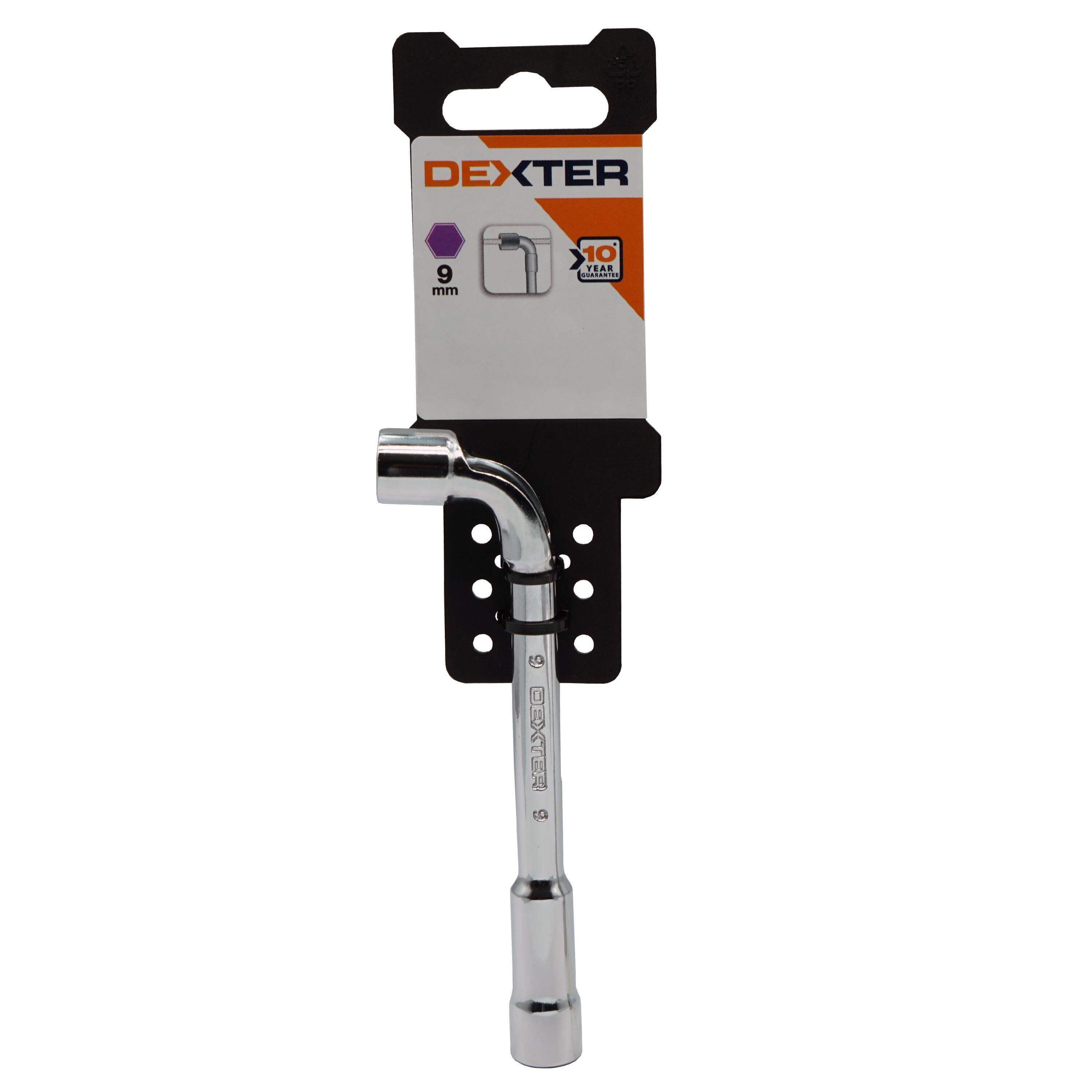 Clé à pipe débouchée DEXTER acier, diam.9 mm - 2