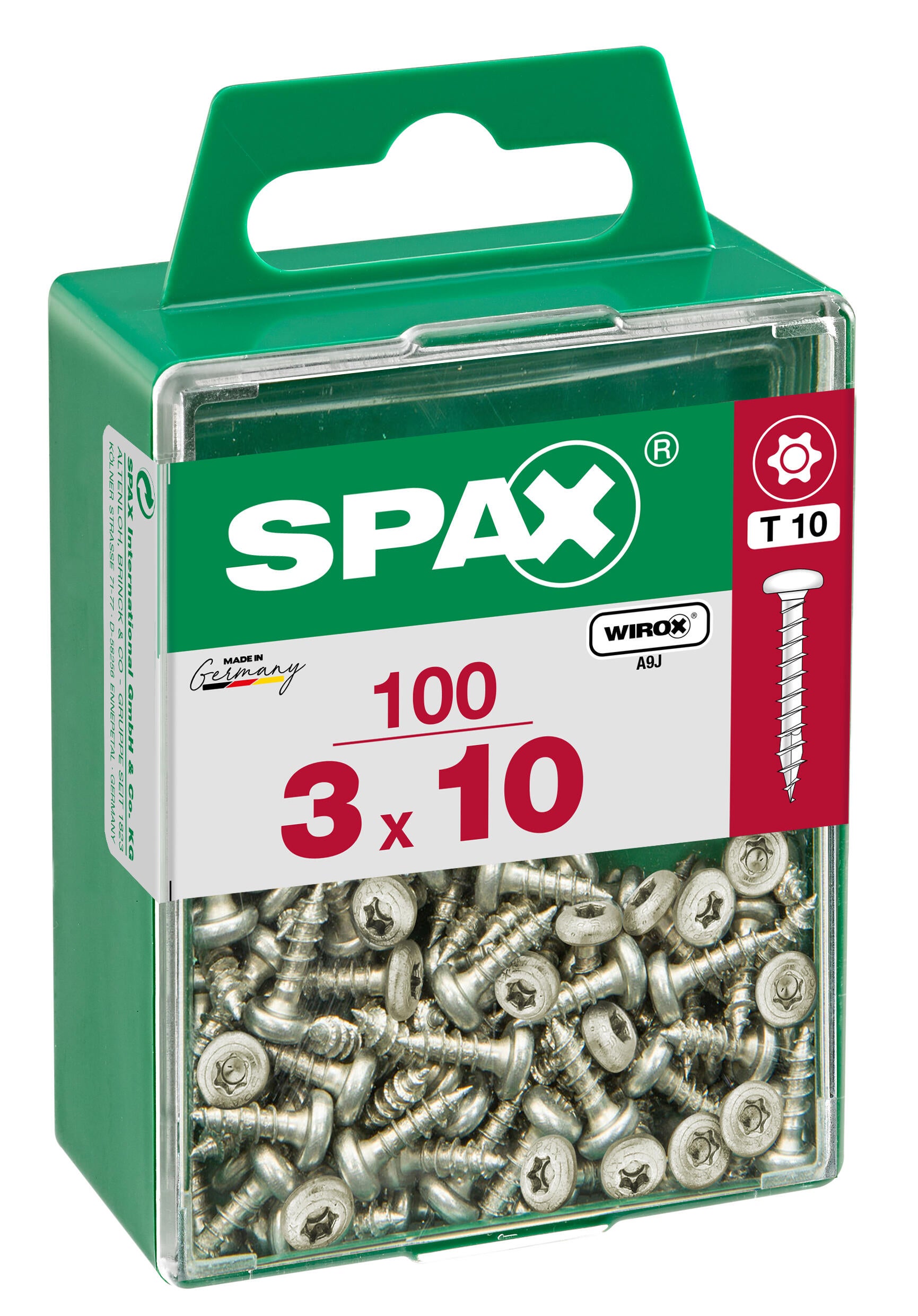 Vite SPAX testa tonda T10 in acciaio wirox Ø3XL10 mm, 100 pezzi - 6