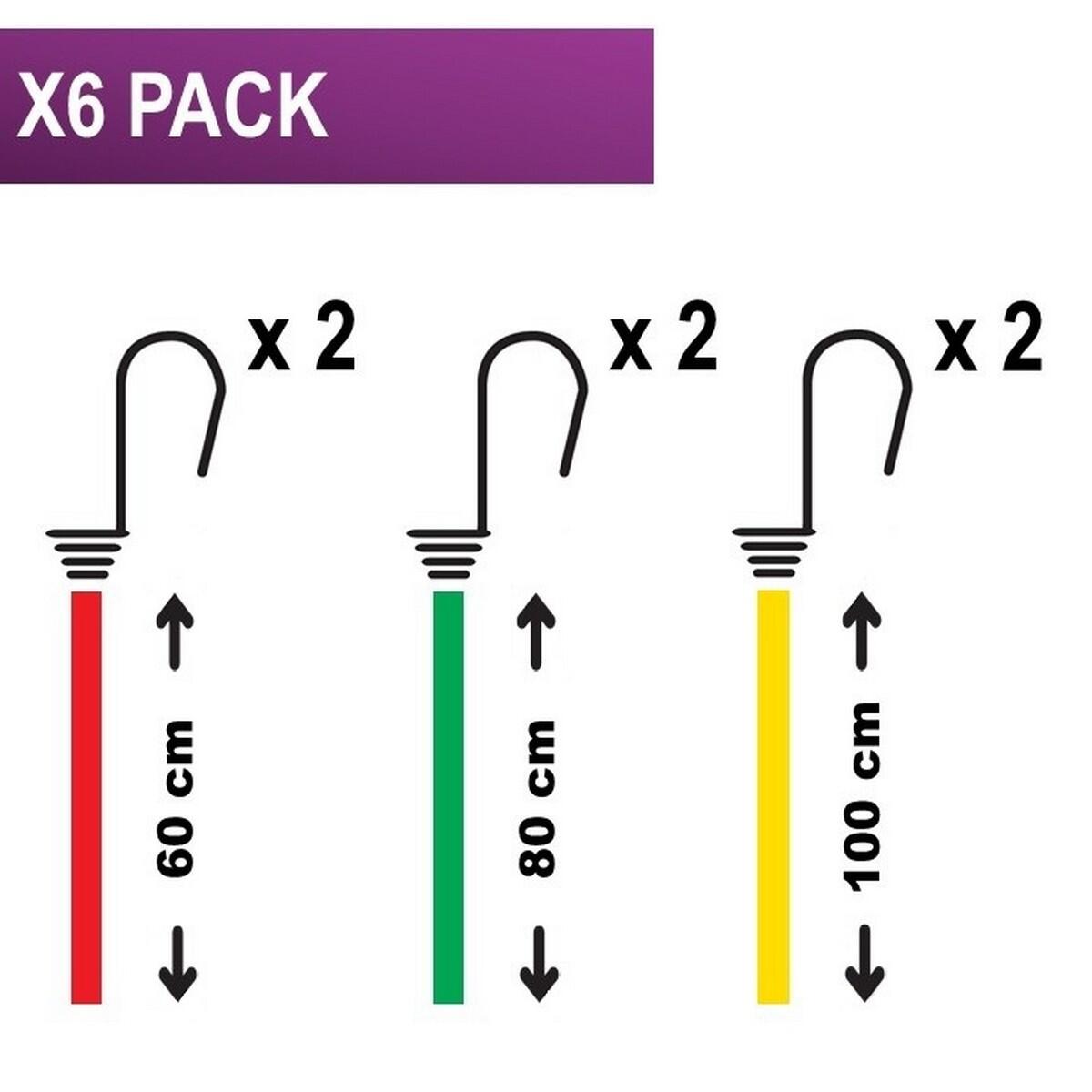 Set de cordes élastiques MASTER LOCK, Diam.8 mm x L.1000 m x l.8 mm - 3