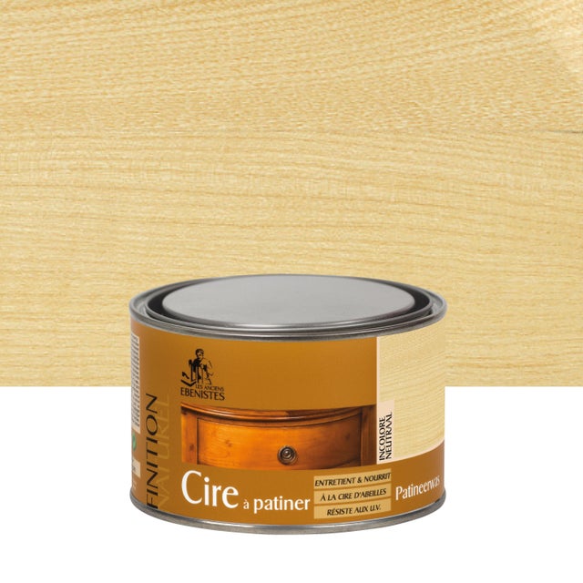 Cire à patiner meuble et objets LES ANCIENS EBENISTES, 0.3 l, incolore