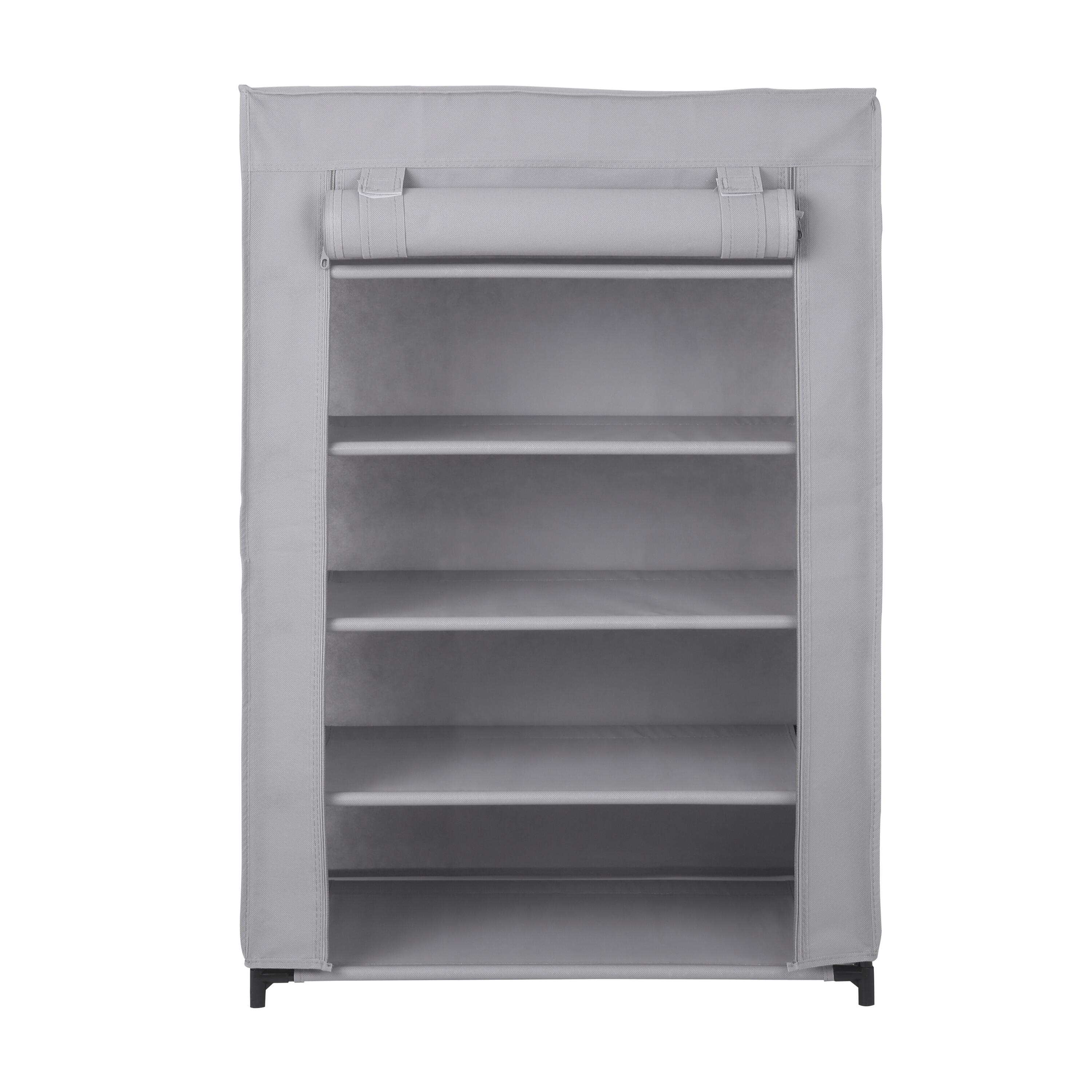 Meuble à chaussures SPACEO gris H.90 x l.60 x P.35 cm - 3