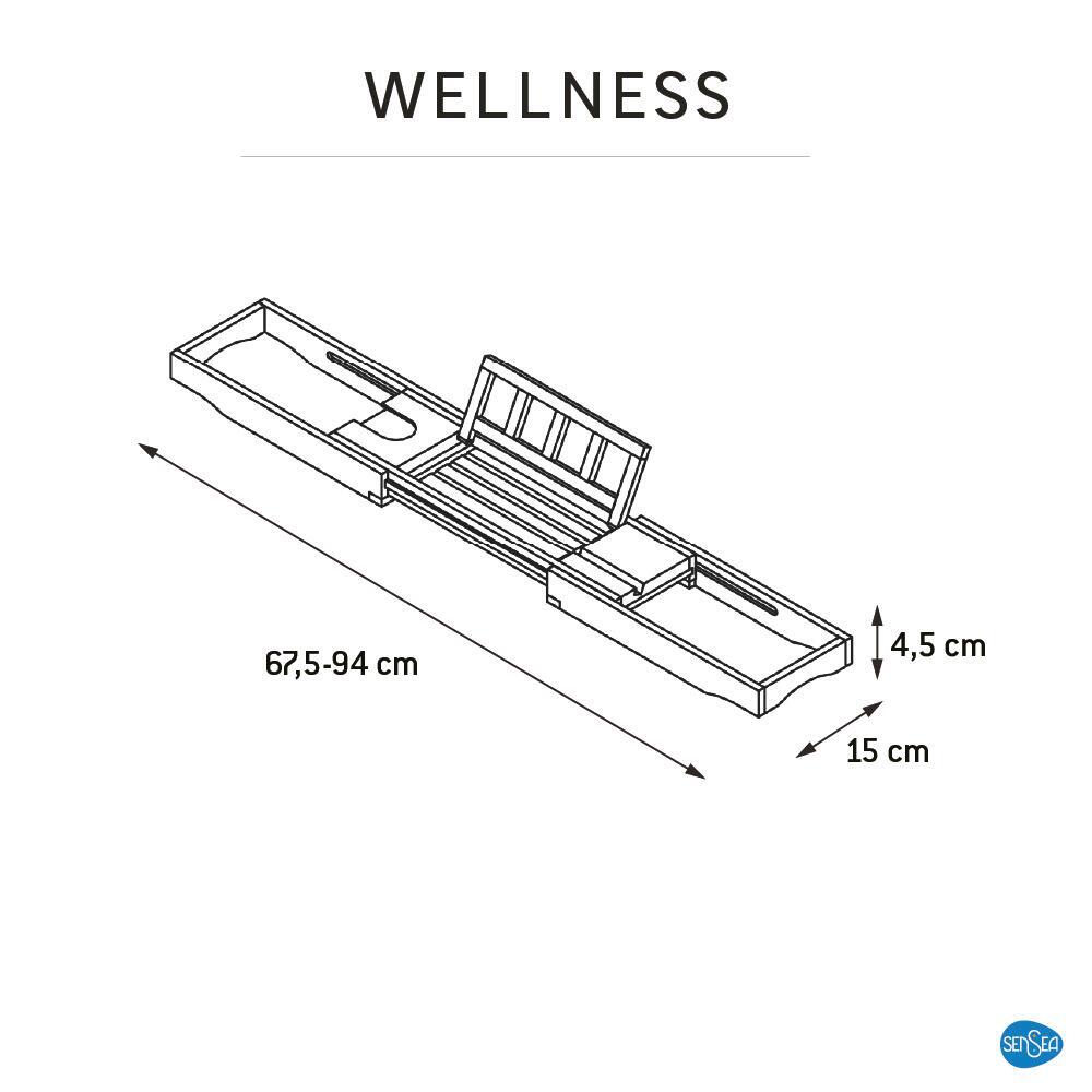 Pont de baignoire en bambou SENSEA - 7