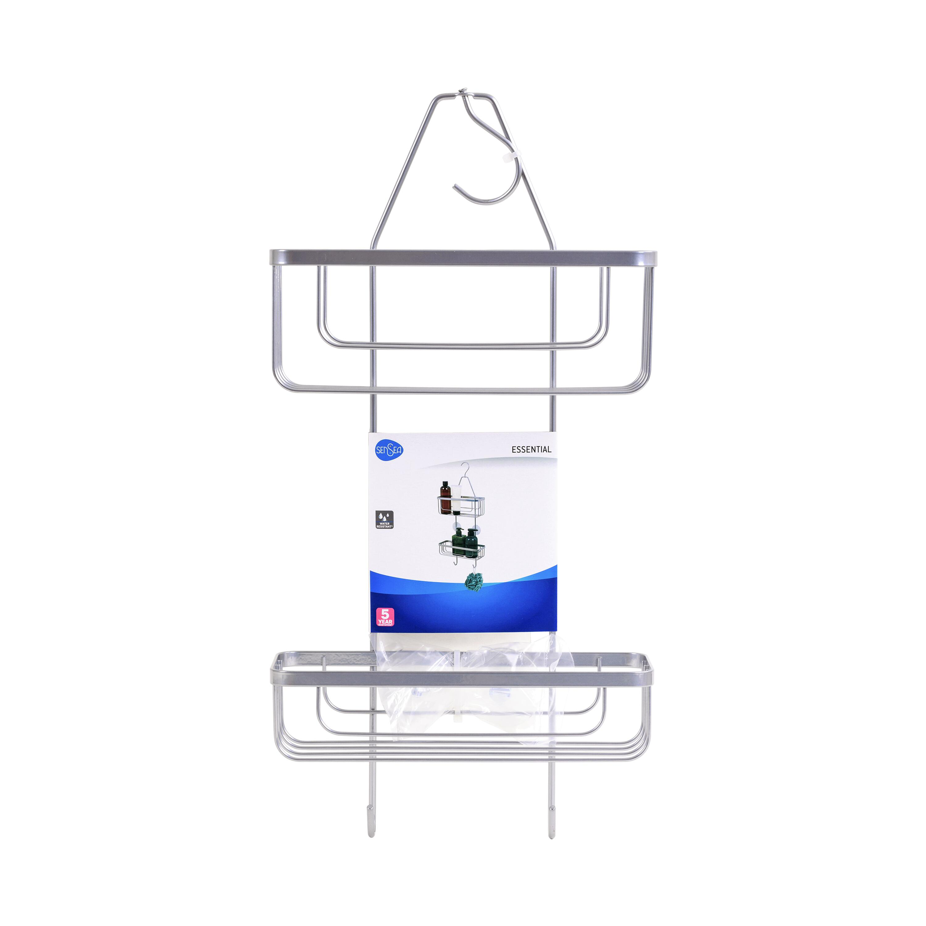 Etagère de bain / douche a suspendre, chromé, Essential 2 niveaux - 7