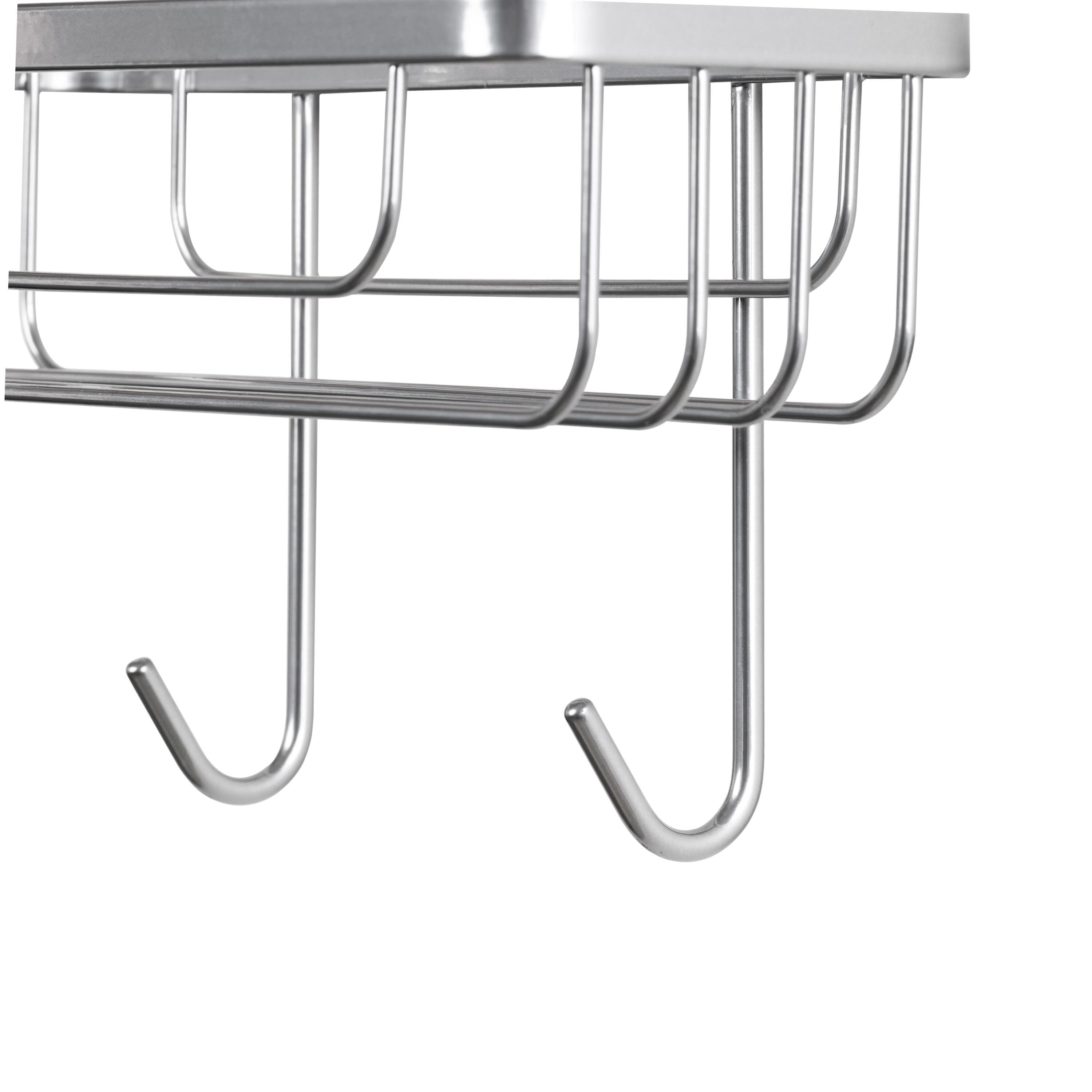 Organizer per doccia per porta doccia essential cromato - 6