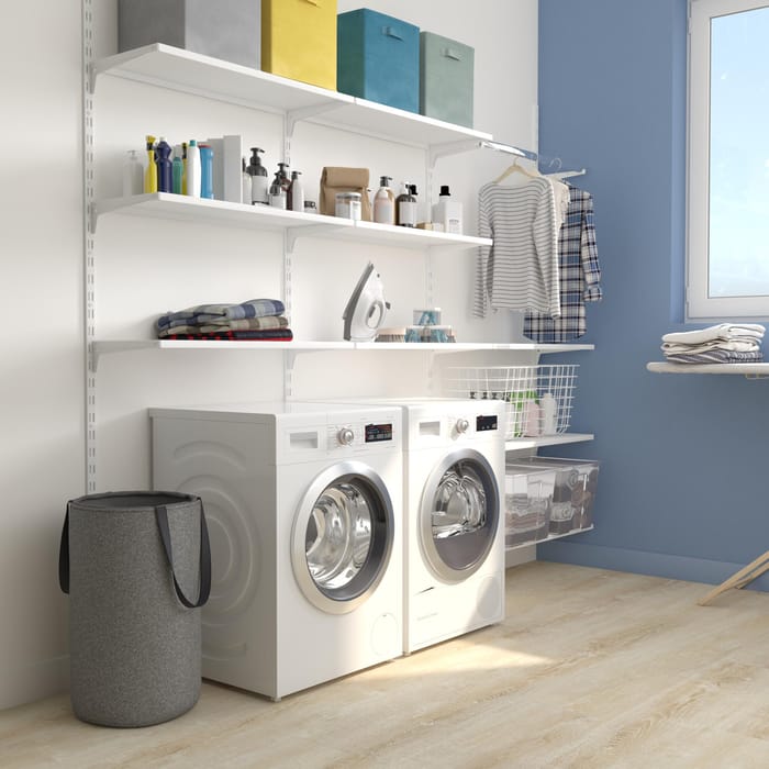 Lote lavandería triple blanco Spaceo
